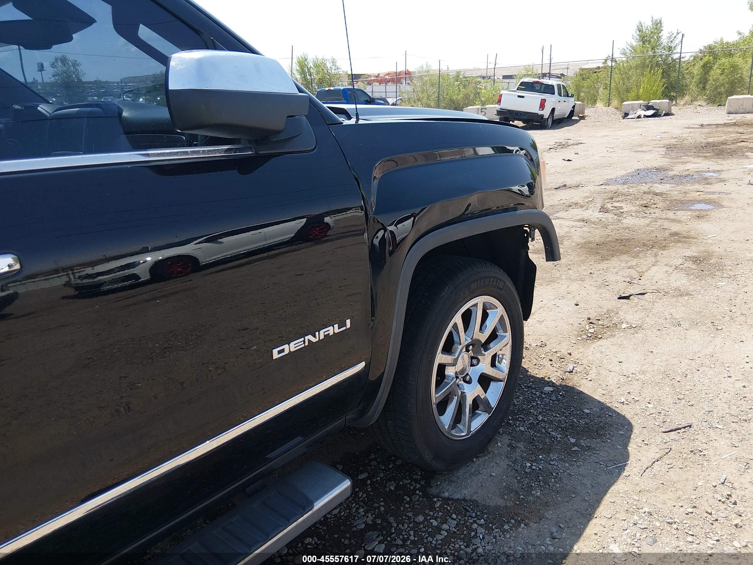 2015 Gmc Sierra 1500 Denali Black vin: 3GTU2WEC8FG143204
