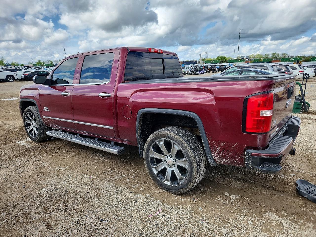 2015 Gmc Sierra K1500 Denali Burgundy vin: 3GTU2WEC8FG152579