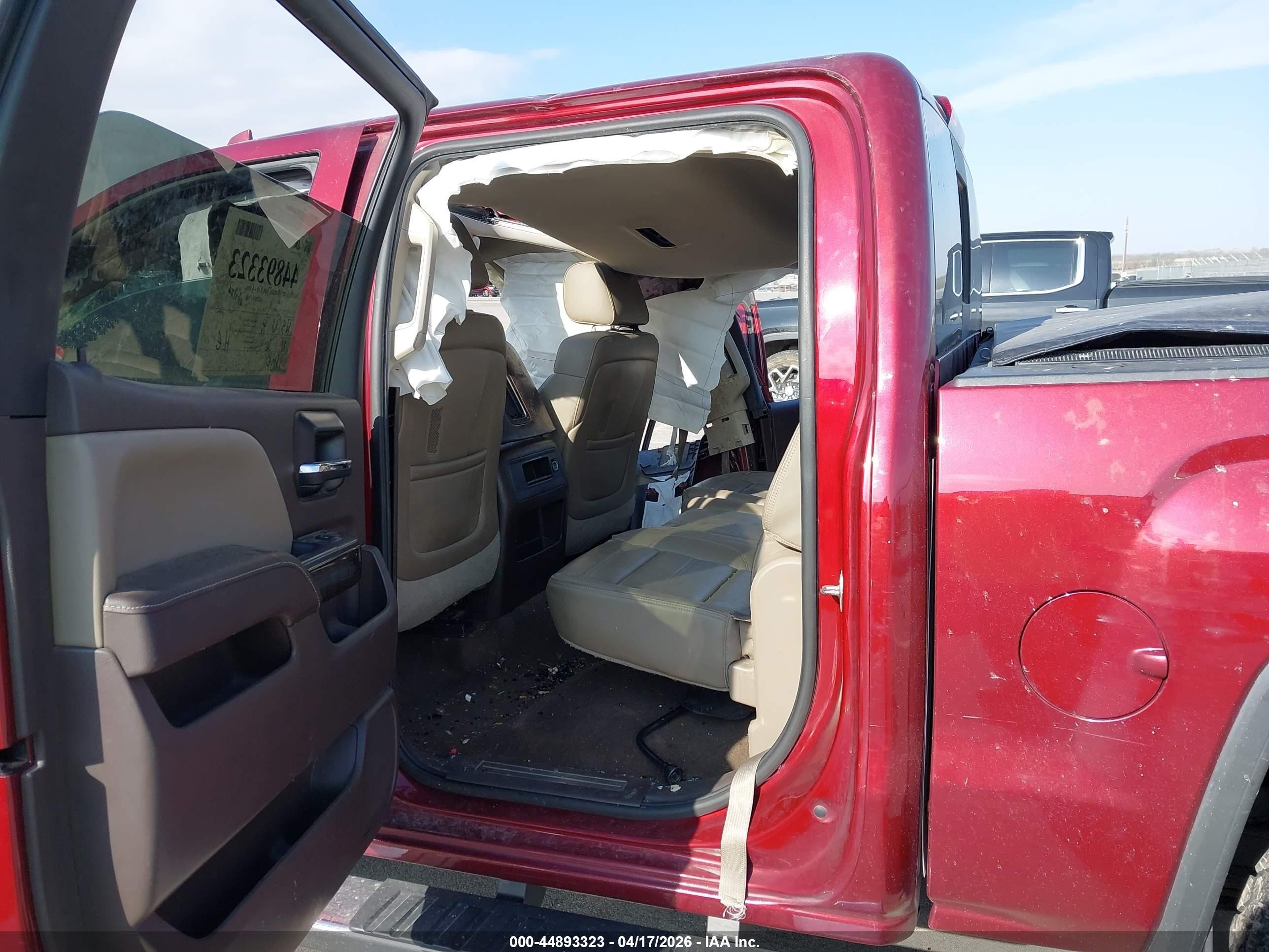 2015 Gmc Sierra 1500 Denali Red vin: 3GTU2WEC8FG198851