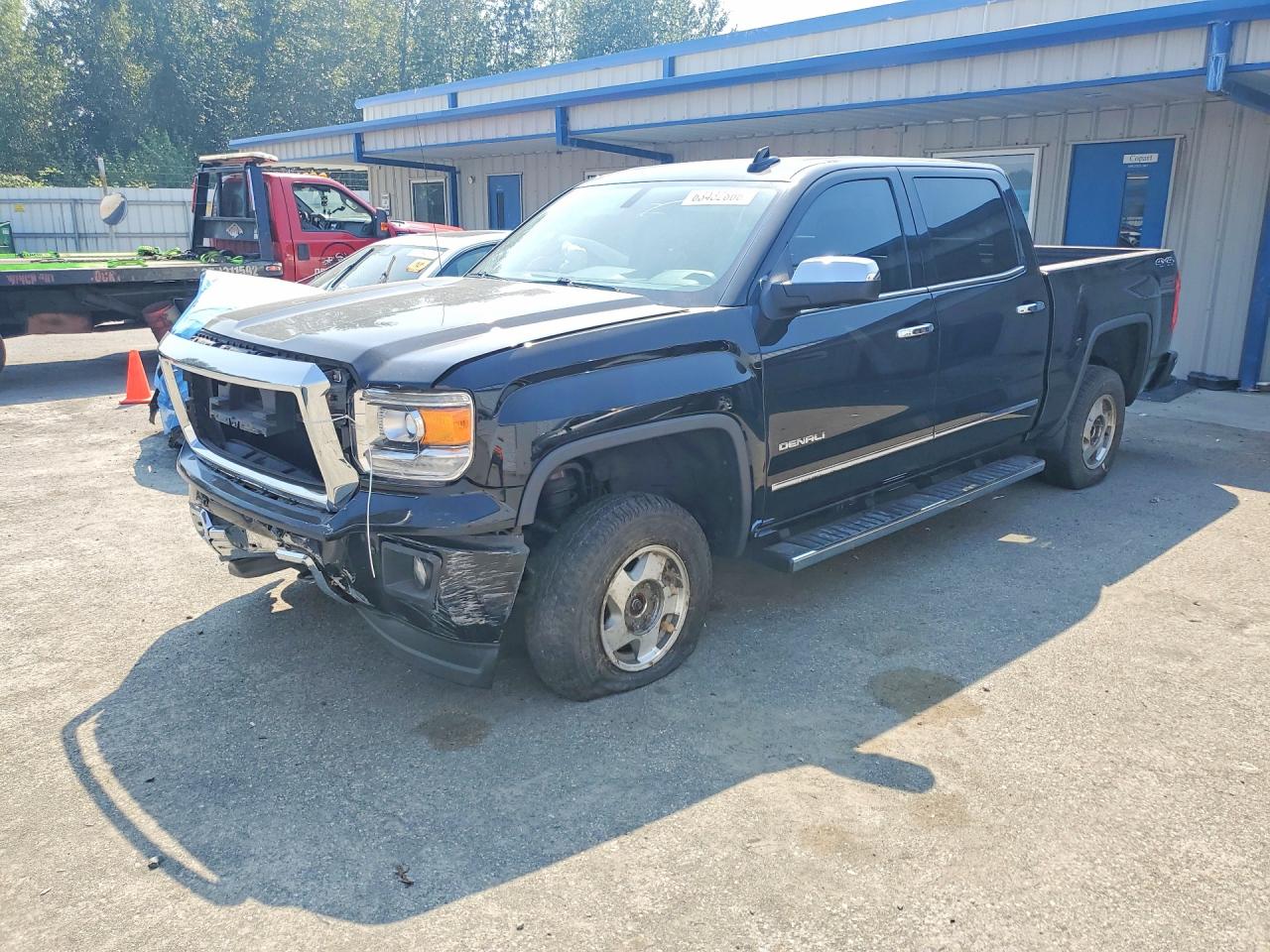 2015 Gmc Sierra K1500 Denali Black vin: 3GTU2WECXFG104825