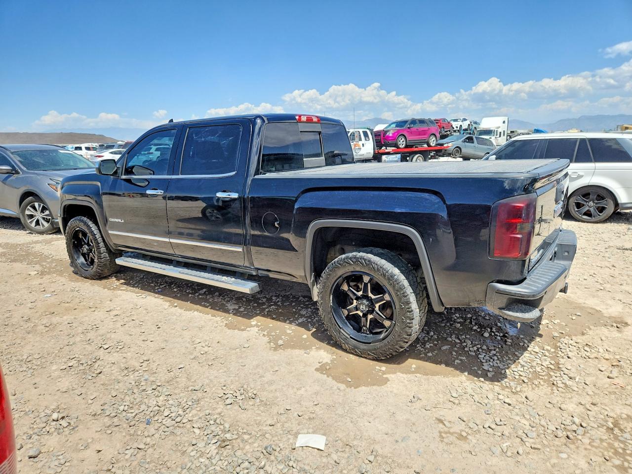 2015 Gmc Sierra K1500 Denali Black vin: 3GTU2WECXFG155550