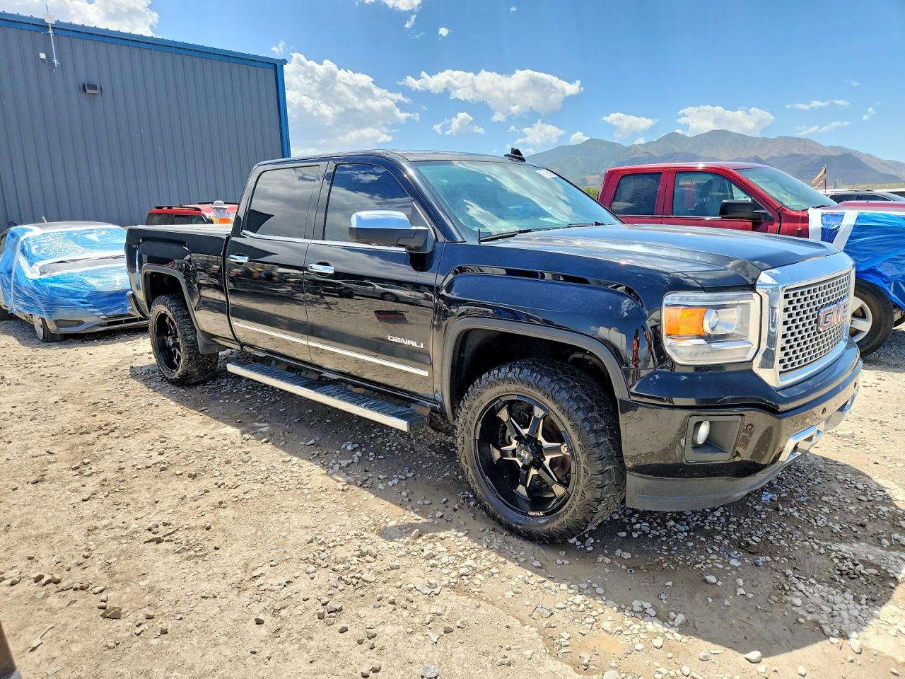 2015 Gmc Sierra K1500 Denali Black vin: 3GTU2WECXFG155550