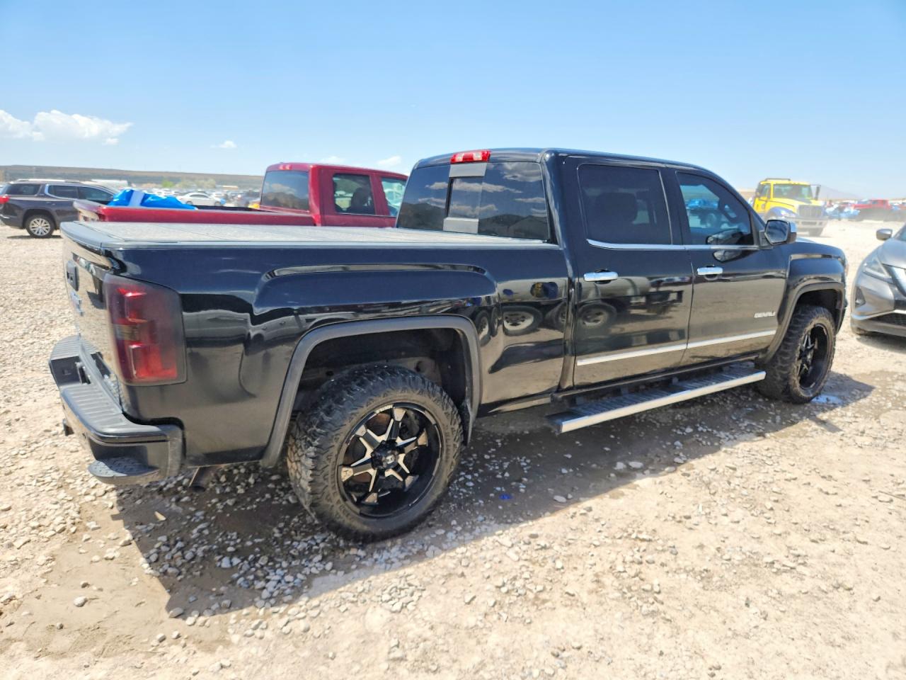 2015 Gmc Sierra K1500 Denali Black vin: 3GTU2WECXFG155550