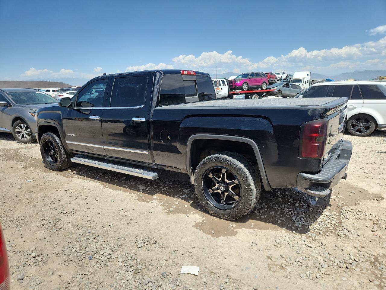 2015 Gmc Sierra K1500 Denali Black vin: 3GTU2WECXFG155550 Damage: Left Bed Side, Multiple Scratches Heavy, 3