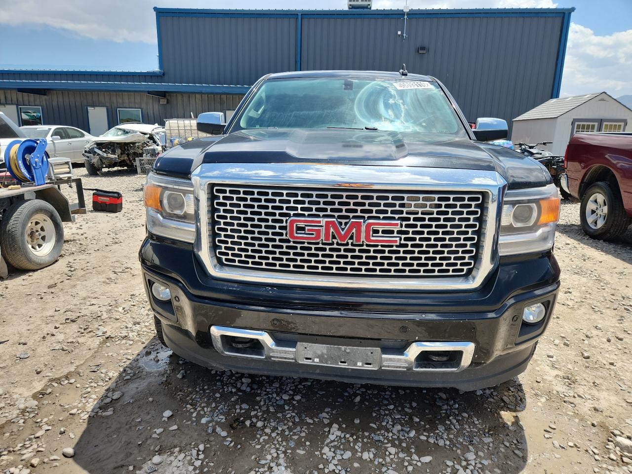 2015 Gmc Sierra K1500 Denali Black vin: 3GTU2WECXFG155550 Damage: Front Metal Bumper Painted, Multiple Scratches Heavy, 3