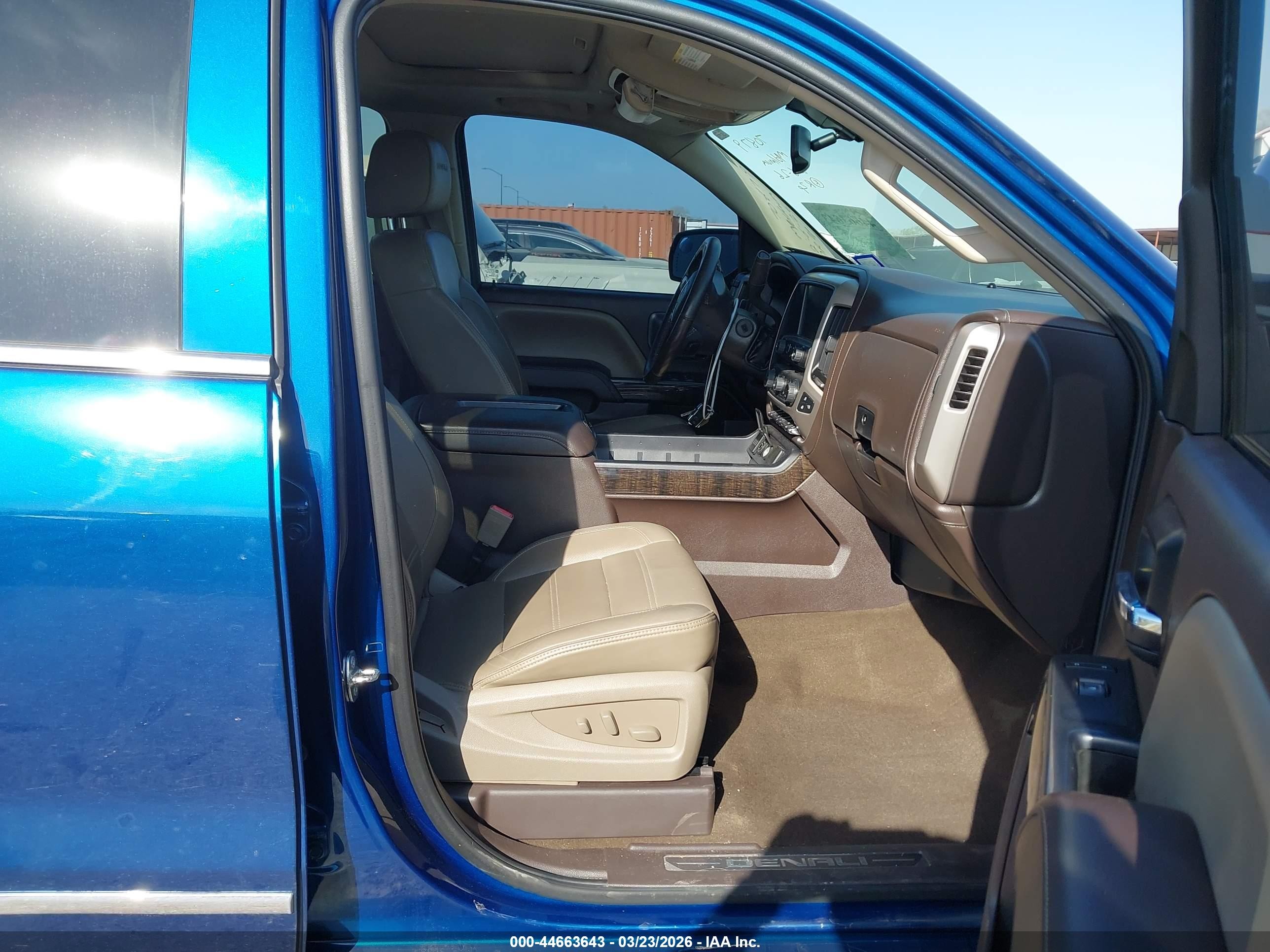 2015 Gmc Sierra 1500 Denali Blue vin: 3GTU2WECXFG215245
