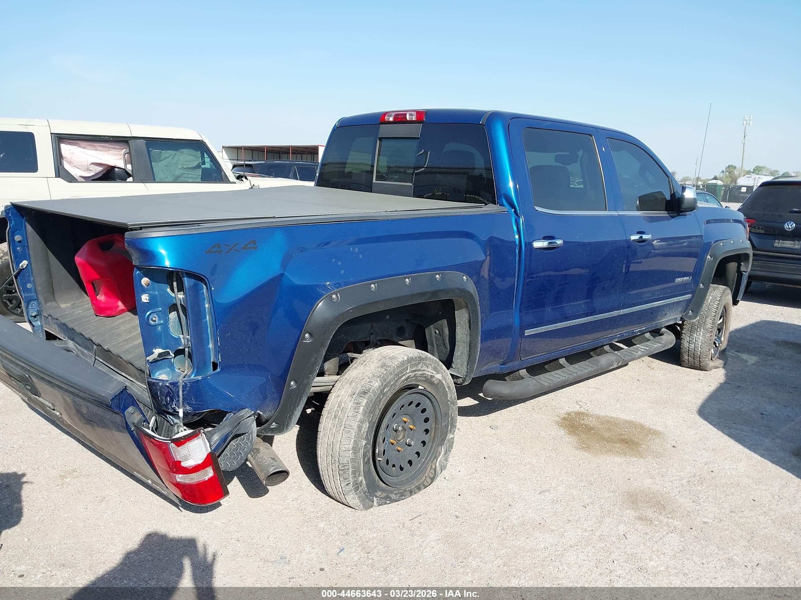 2015 Gmc Sierra 1500 Denali Blue vin: 3GTU2WECXFG215245