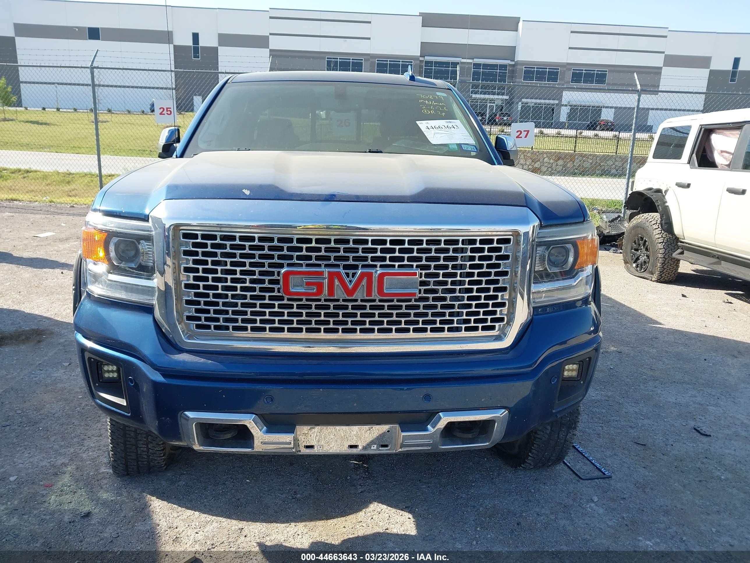 2015 Gmc Sierra 1500 Denali Blue vin: 3GTU2WECXFG215245