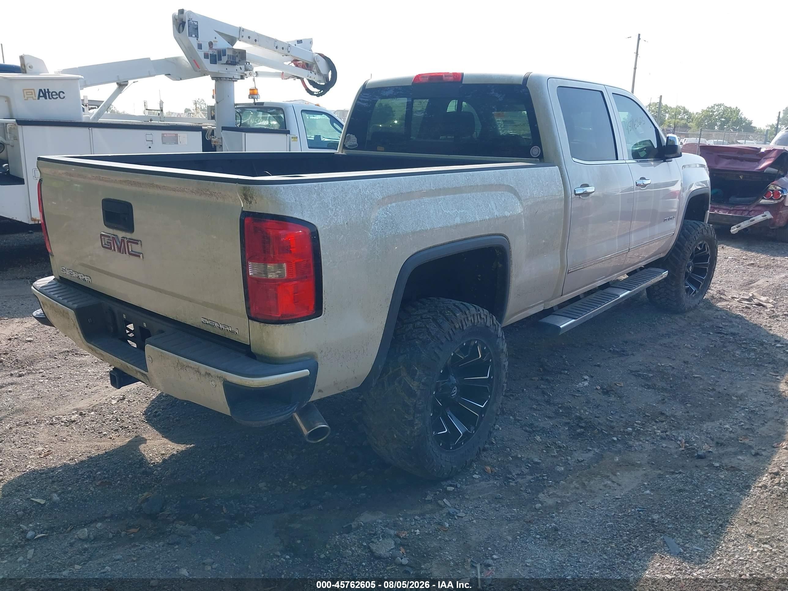 2015 Gmc Sierra 1500 Denali White vin: 3GTU2WECXFG366599