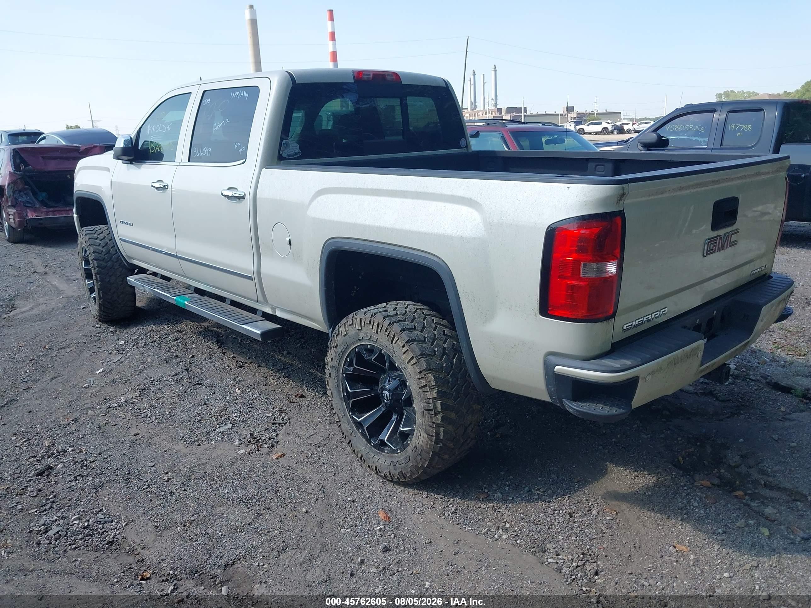 2015 Gmc Sierra 1500 Denali White vin: 3GTU2WECXFG366599