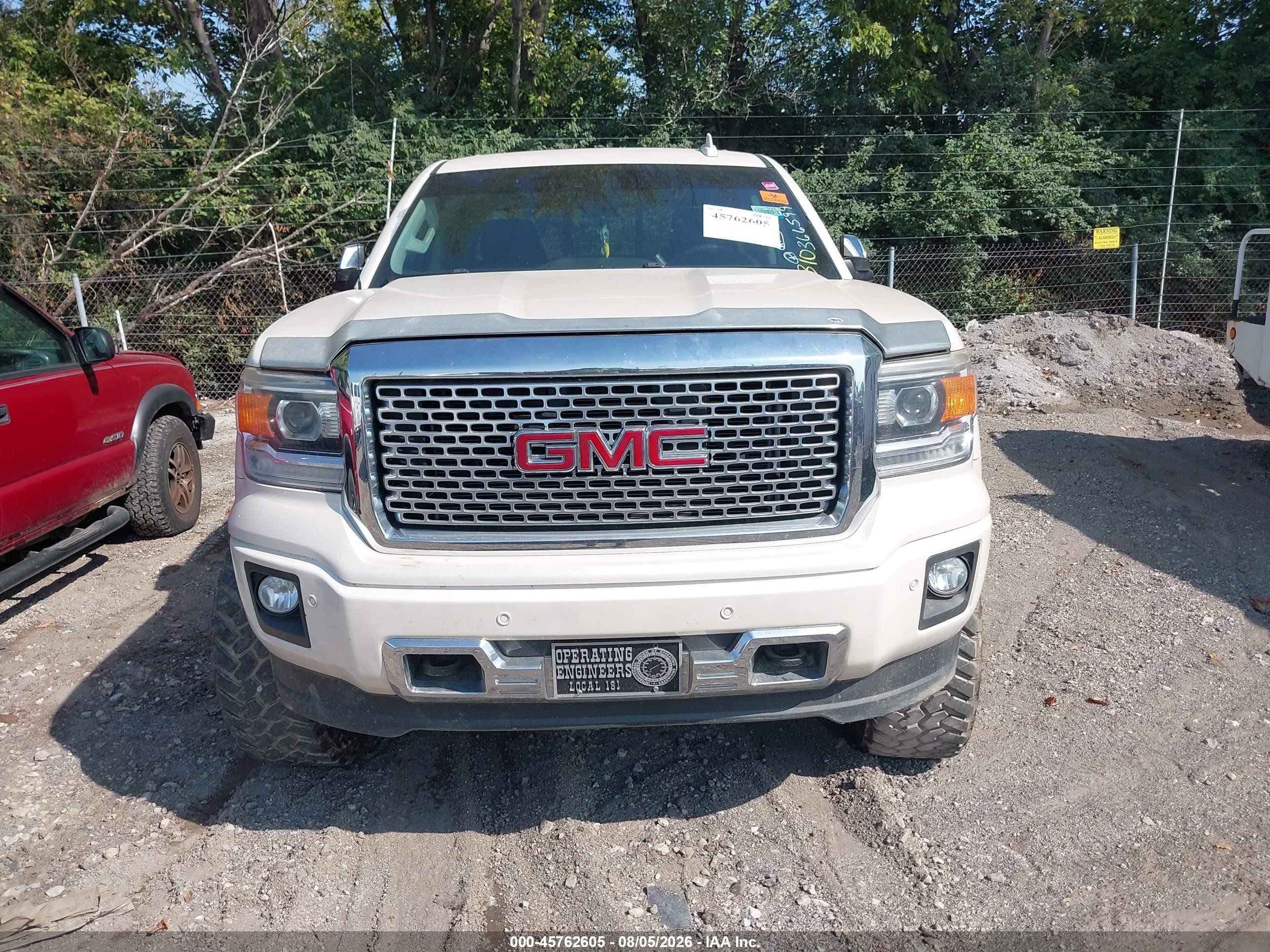 2015 Gmc Sierra 1500 Denali White vin: 3GTU2WECXFG366599