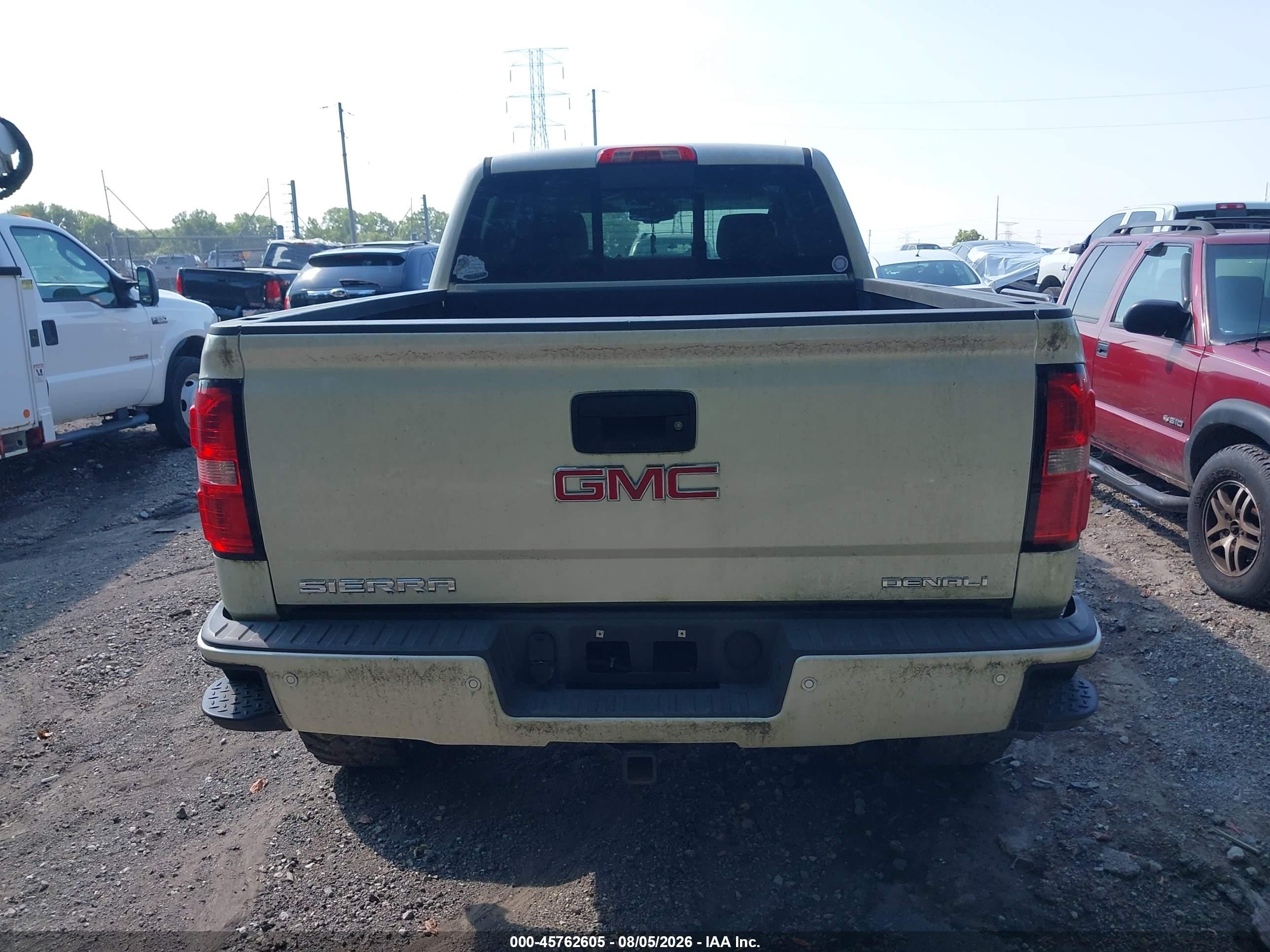 2015 Gmc Sierra 1500 Denali White vin: 3GTU2WECXFG366599