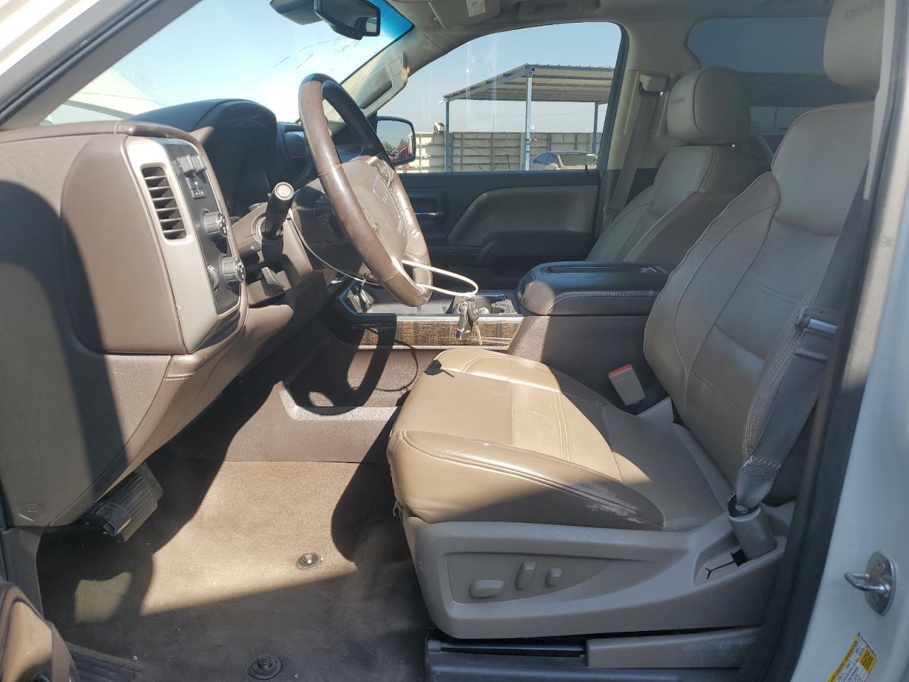 2015 Gmc Sierra K1500 Denali Cream vin: 3GTU2WEJ0FG446413 Damage: Left Front Seat Cushion, Torn, 5 To 6 Inches