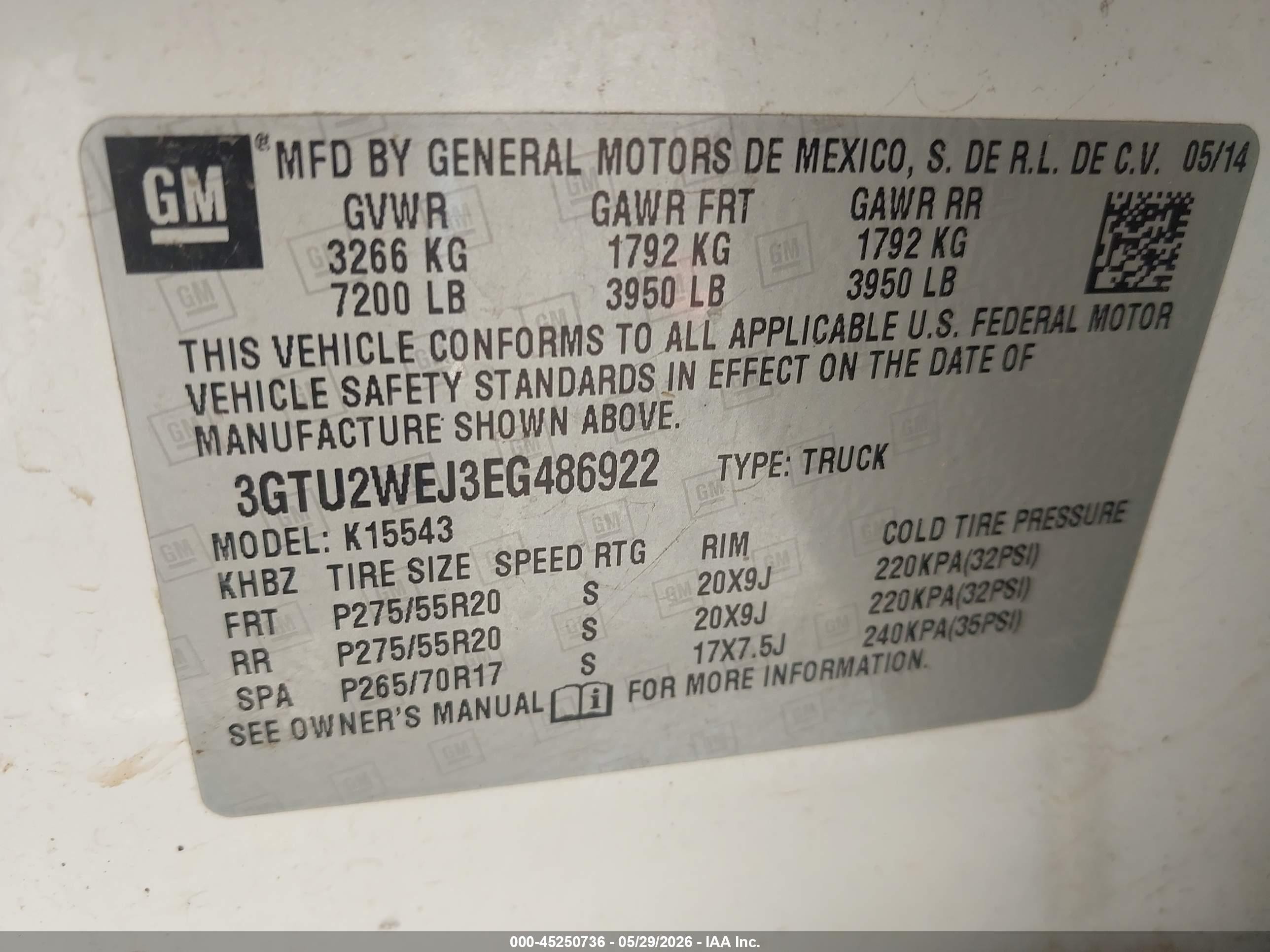 2014 Gmc Sierra 1500 Denali White vin: 3GTU2WEJ3EG486922
