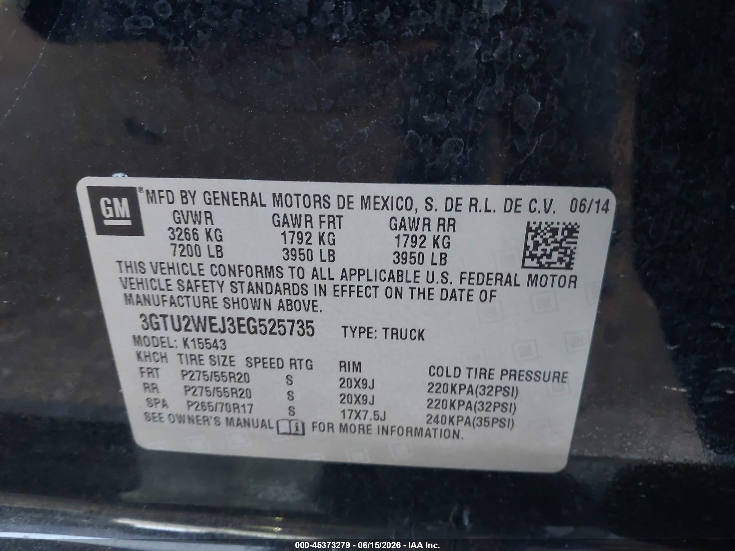 2014 Gmc Sierra 1500 Denali Black vin: 3GTU2WEJ3EG525735