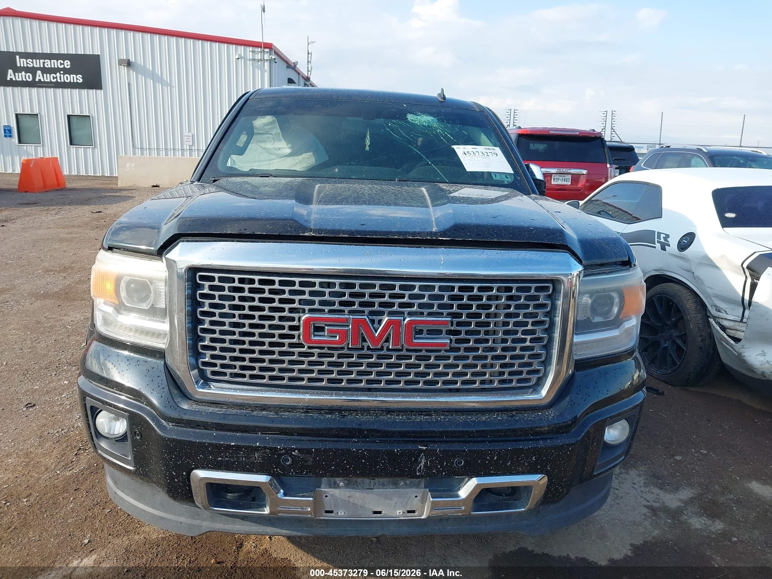 2014 Gmc Sierra 1500 Denali Black vin: 3GTU2WEJ3EG525735