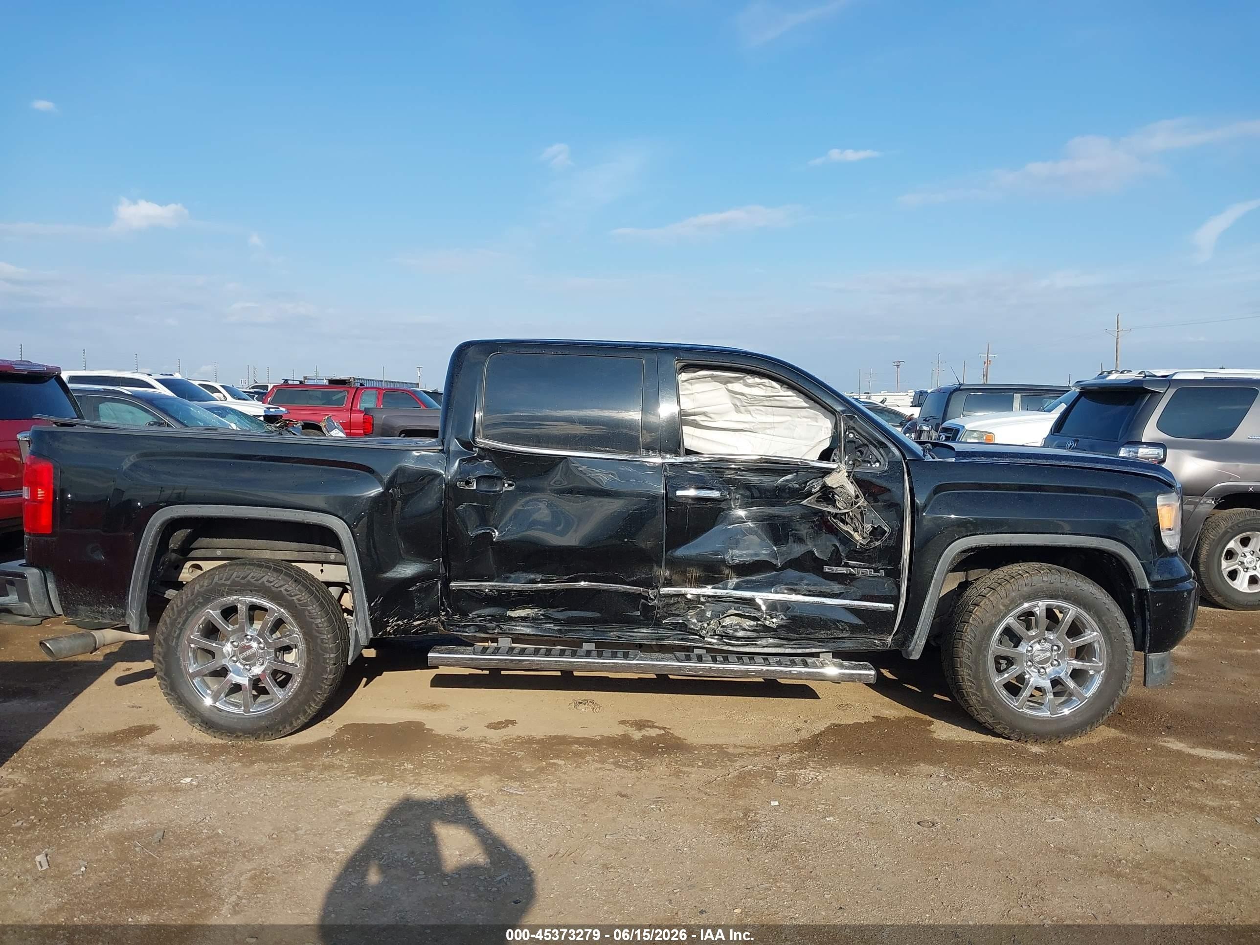 2014 Gmc Sierra 1500 Denali Black vin: 3GTU2WEJ3EG525735