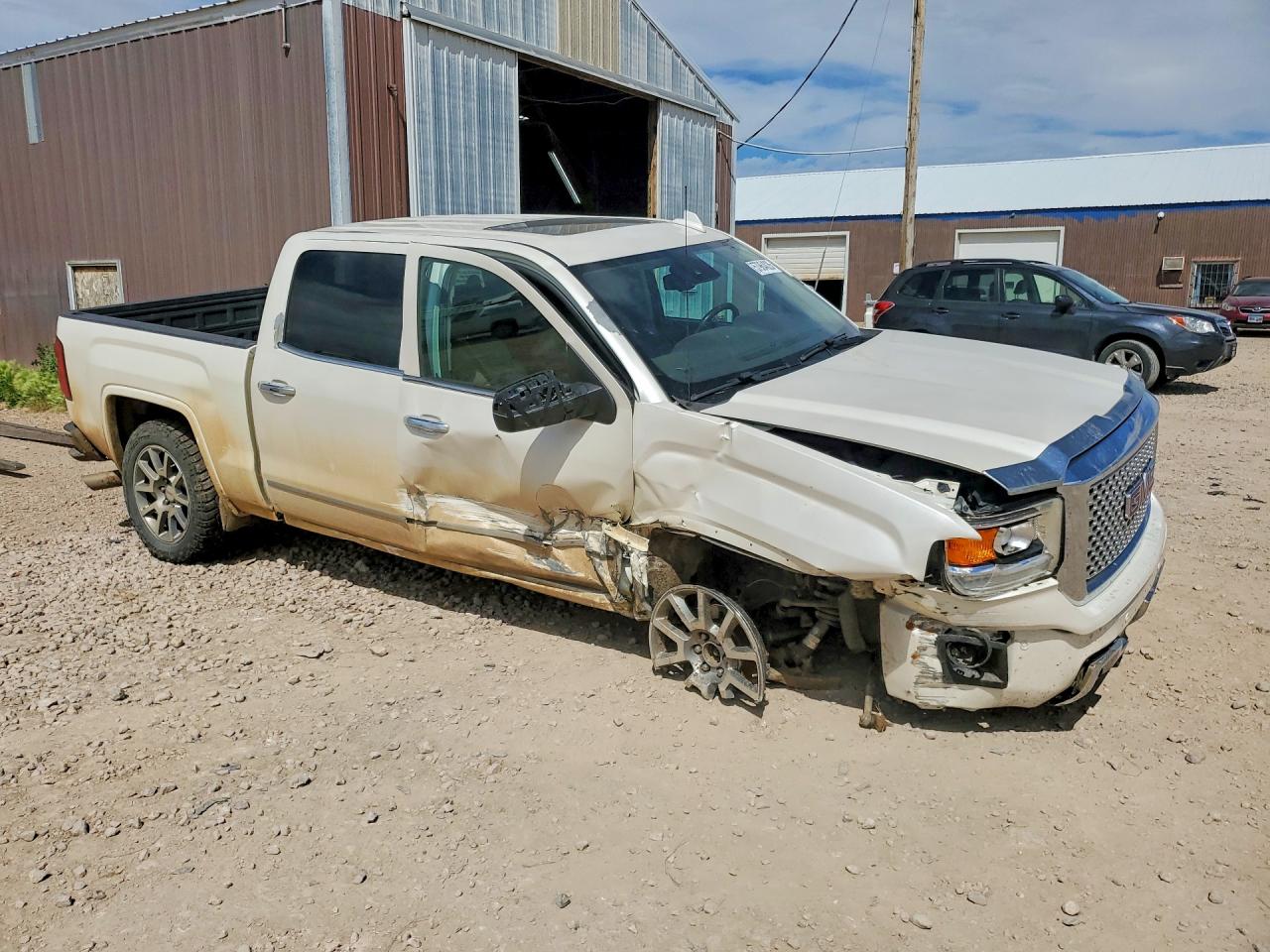 2015 Gmc Sierra K1500 Denali Белый vin: 3GTU2WEJ3FG222763