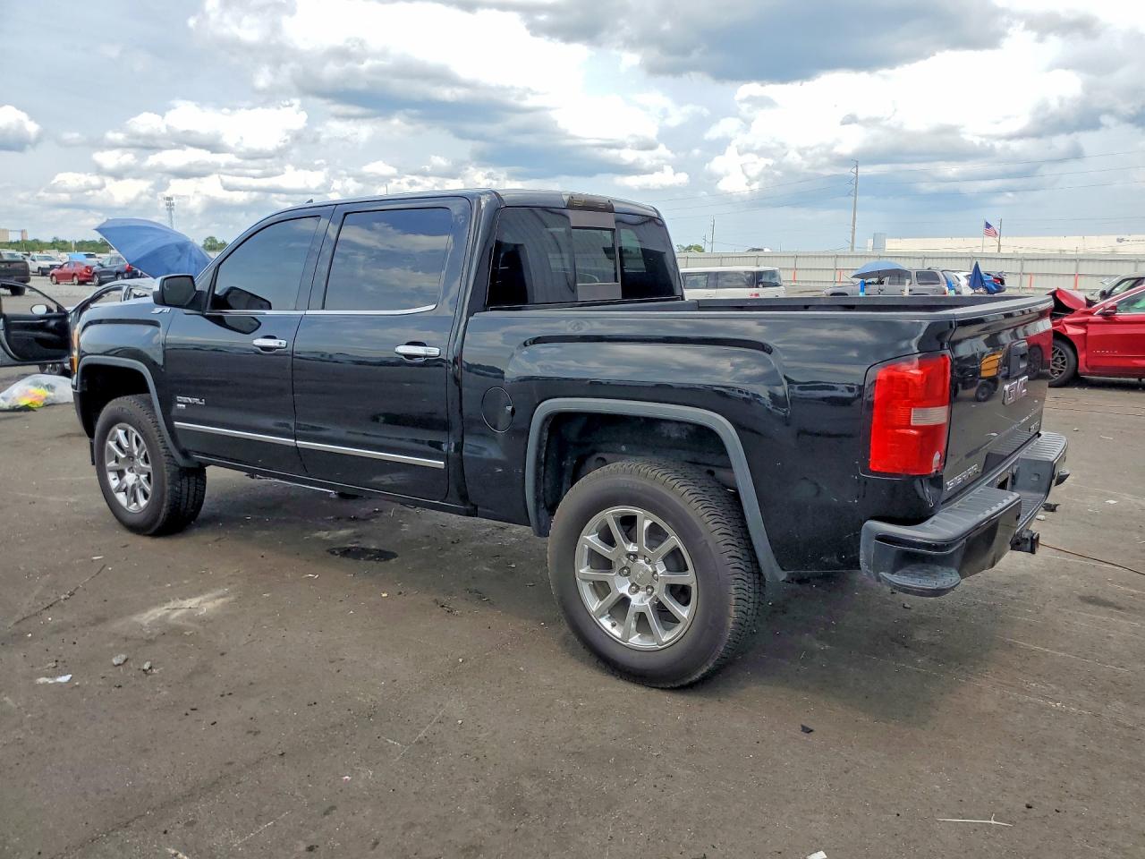 2014 Gmc Sierra K1500 Denali Black vin: 3GTU2WEJ4EG345812