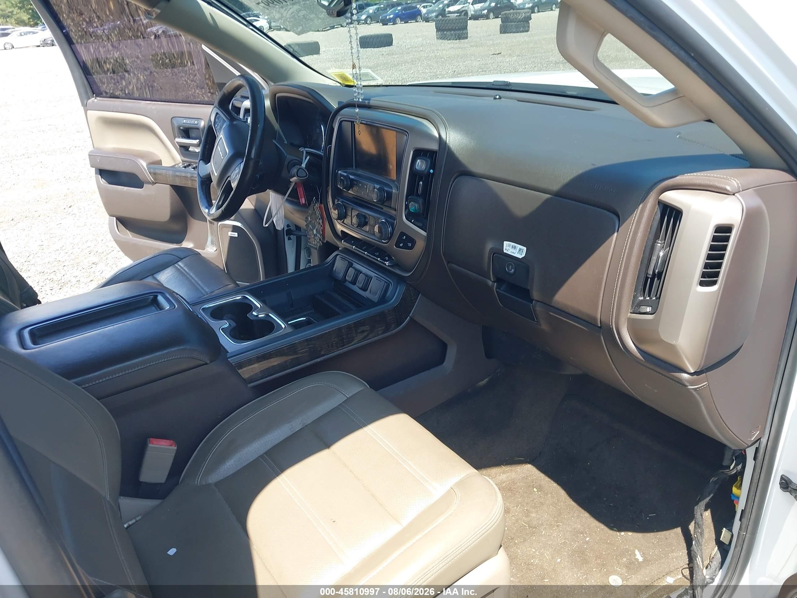 2014 Gmc Sierra 1500 Denali White vin: 3GTU2WEJ5EG321132