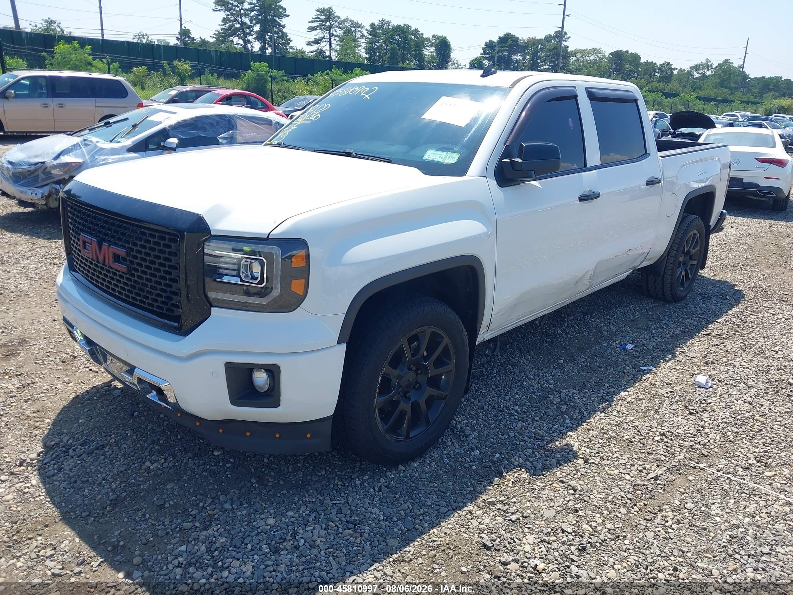 2014 Gmc Sierra 1500 Denali White vin: 3GTU2WEJ5EG321132