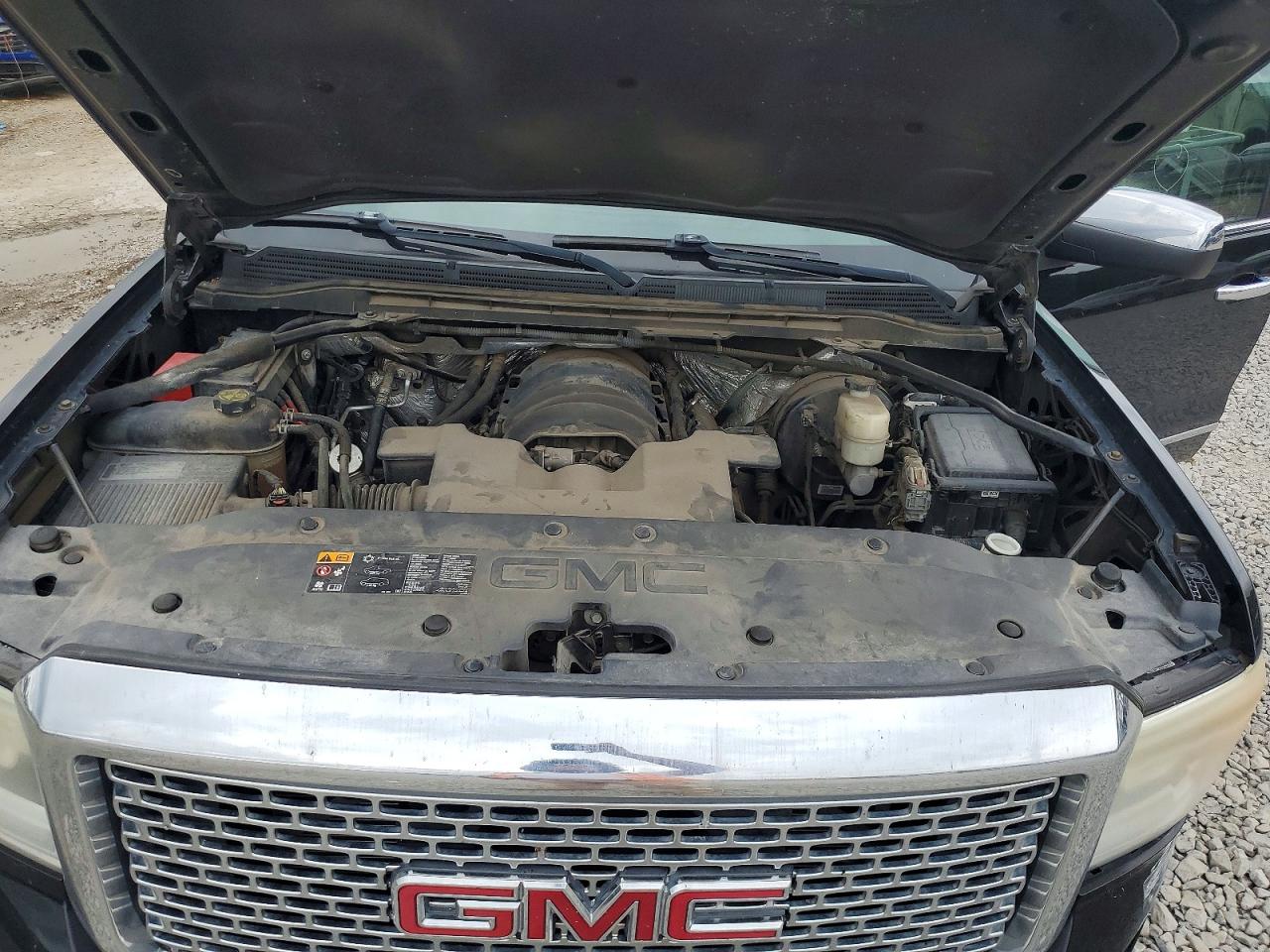 2014 Gmc Sierra K1500 Denali Black vin: 3GTU2WEJ5EG478689