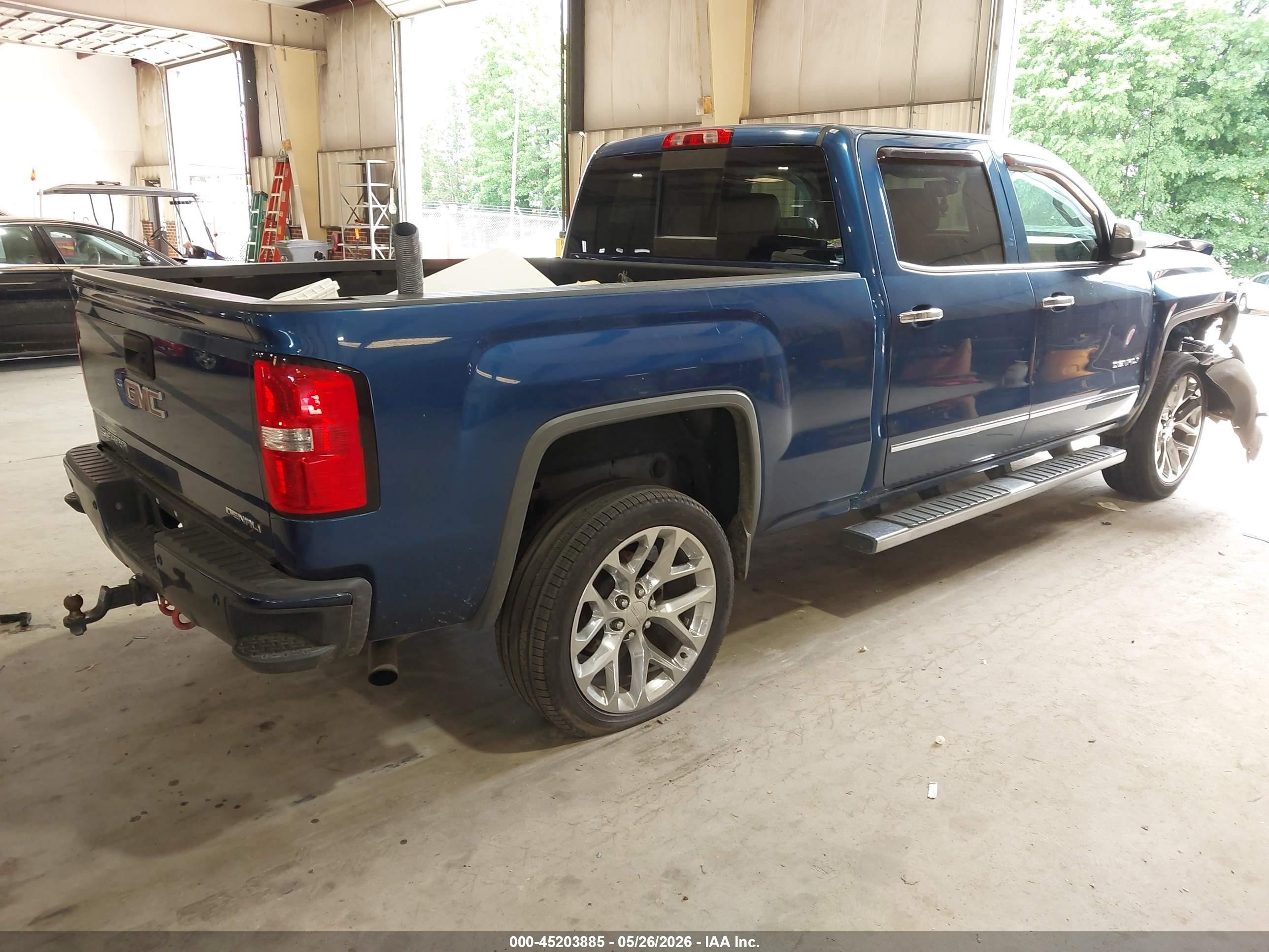 2015 Gmc Sierra 1500 Denali Blue vin: 3GTU2WEJ5FG401094