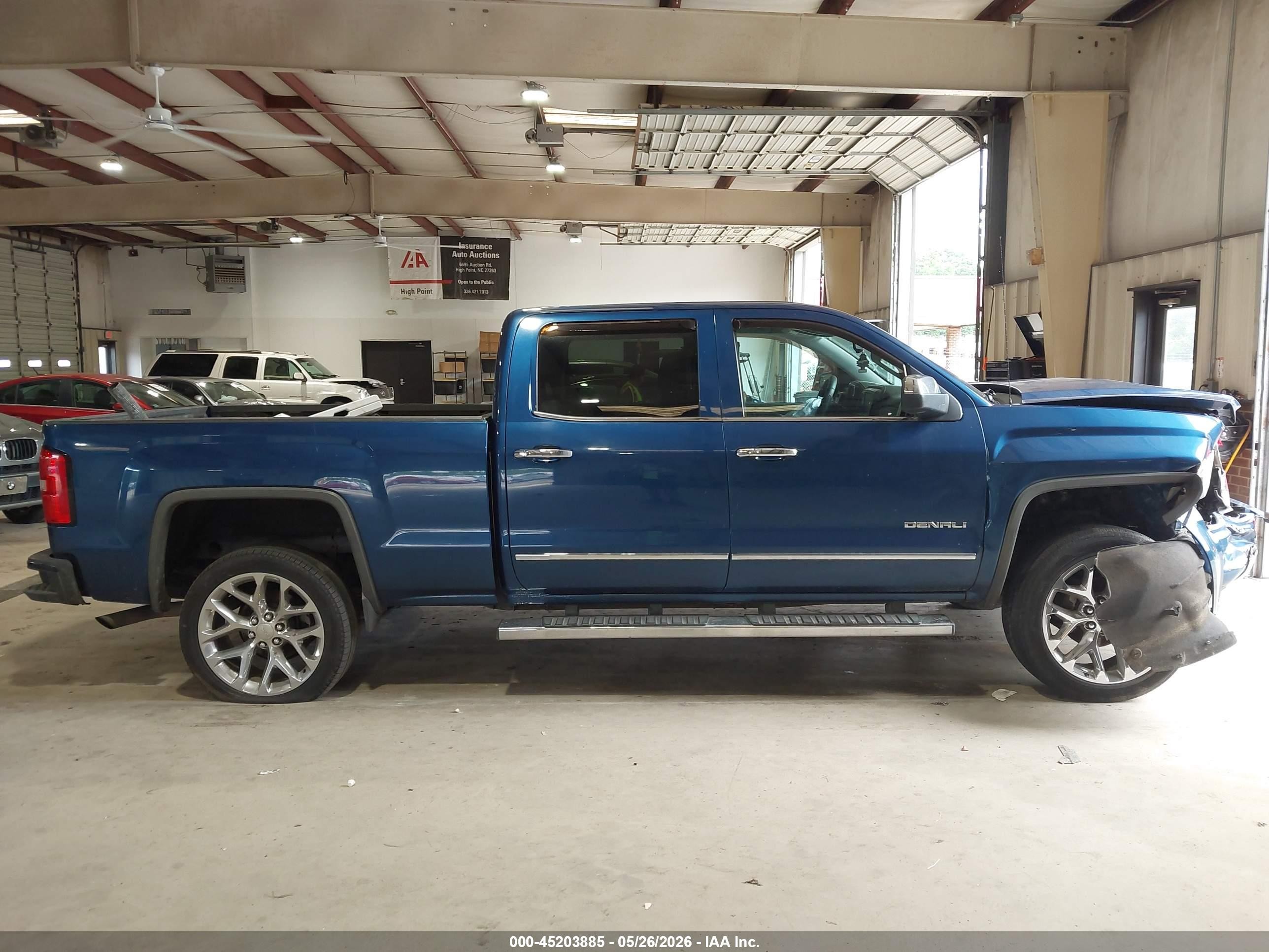 2015 Gmc Sierra 1500 Denali Blue vin: 3GTU2WEJ5FG401094