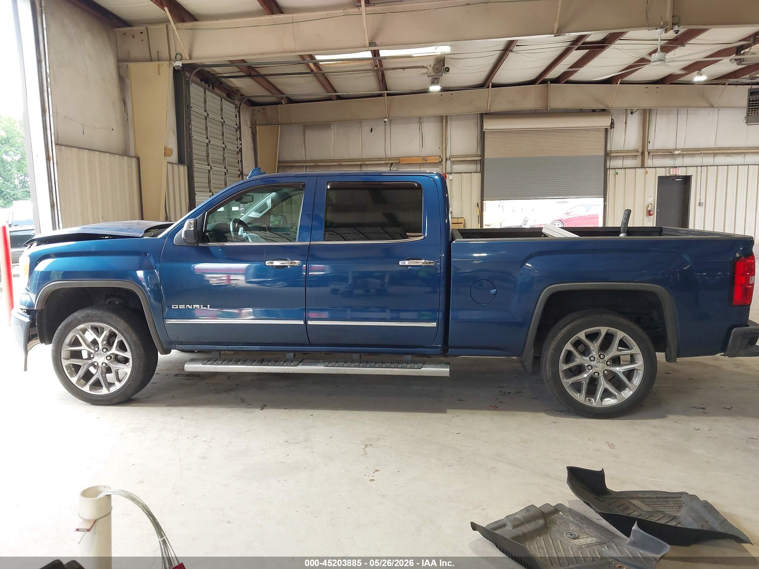 2015 Gmc Sierra 1500 Denali Blue vin: 3GTU2WEJ5FG401094