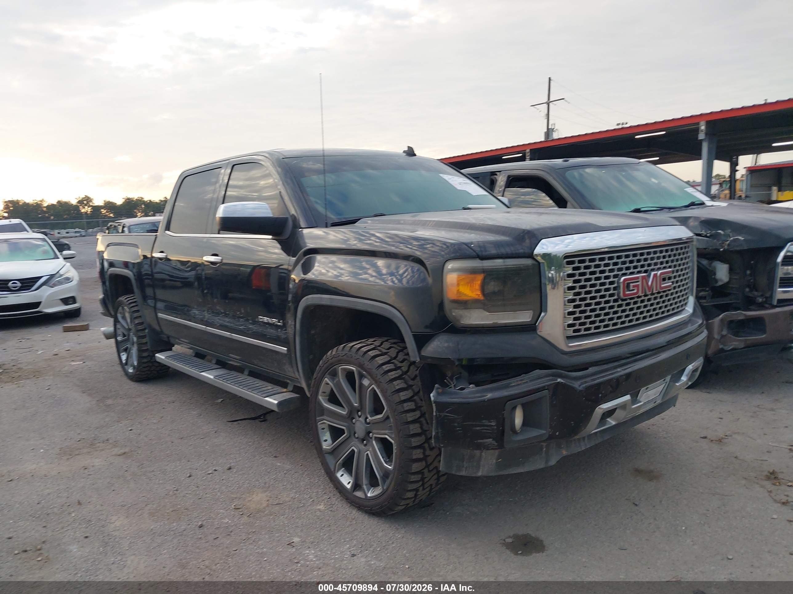 2014 Gmc Sierra 1500 Denali Black vin: 3GTU2WEJ6EG310365