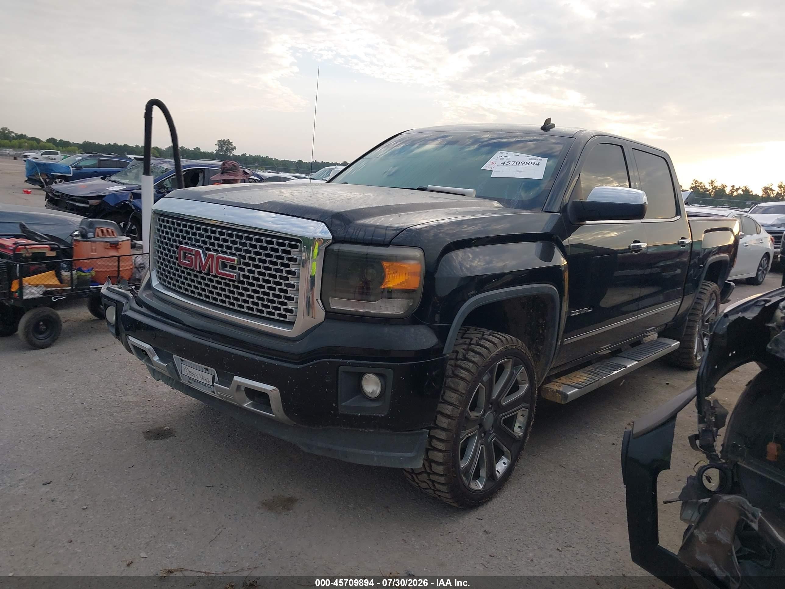2014 Gmc Sierra 1500 Denali Черный vin: 3GTU2WEJ6EG310365