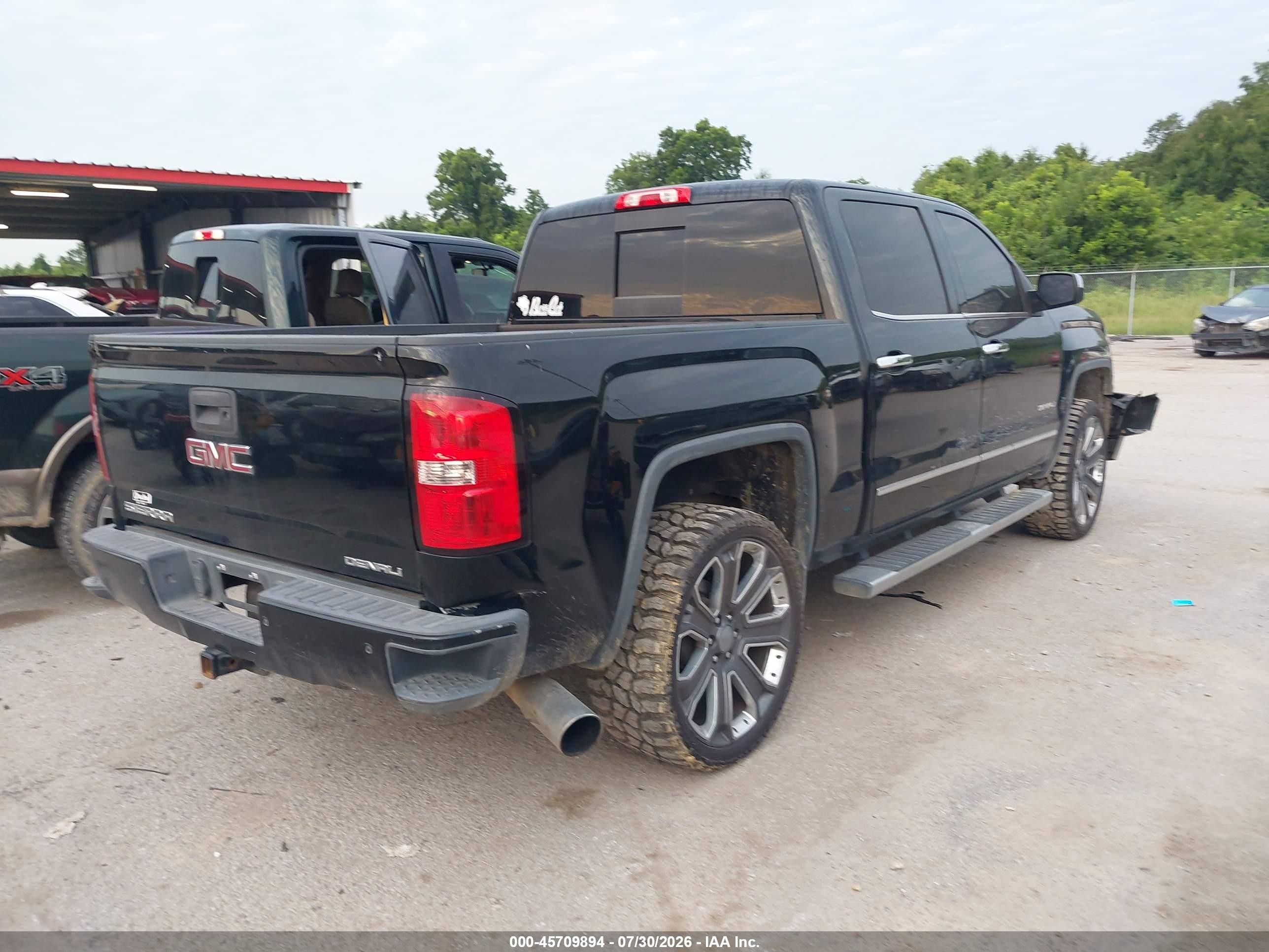 2014 Gmc Sierra 1500 Denali Черный vin: 3GTU2WEJ6EG310365