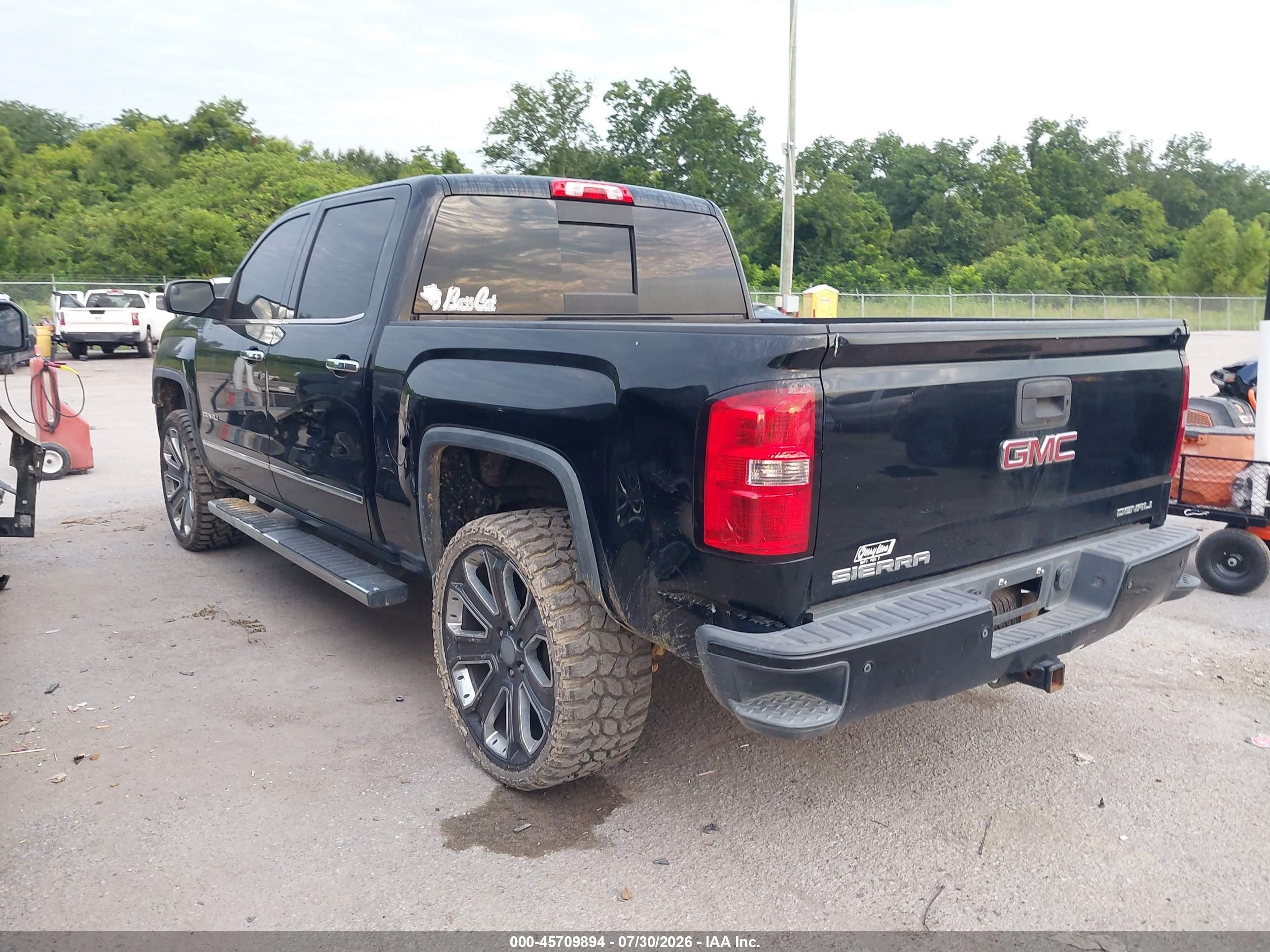 2014 Gmc Sierra 1500 Denali Черный vin: 3GTU2WEJ6EG310365