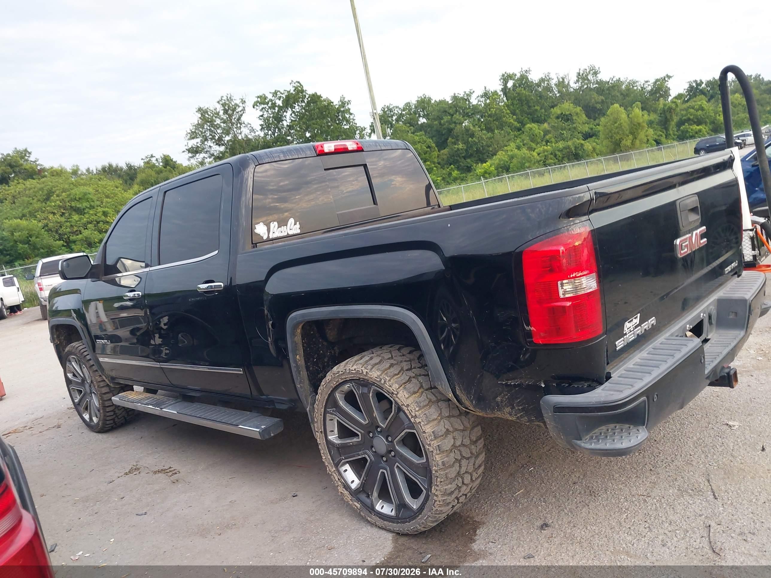 2014 Gmc Sierra 1500 Denali Черный vin: 3GTU2WEJ6EG310365