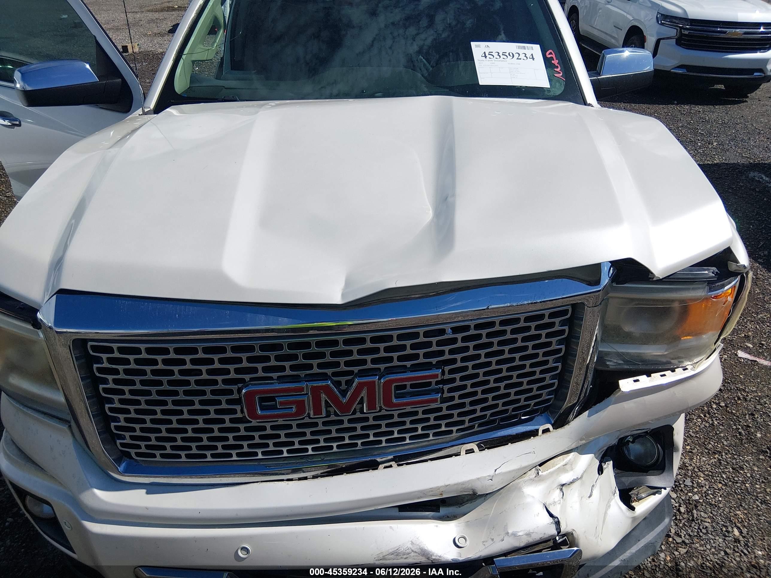 2015 Gmc Sierra 1500 Denali White vin: 3GTU2WEJ6FG159223