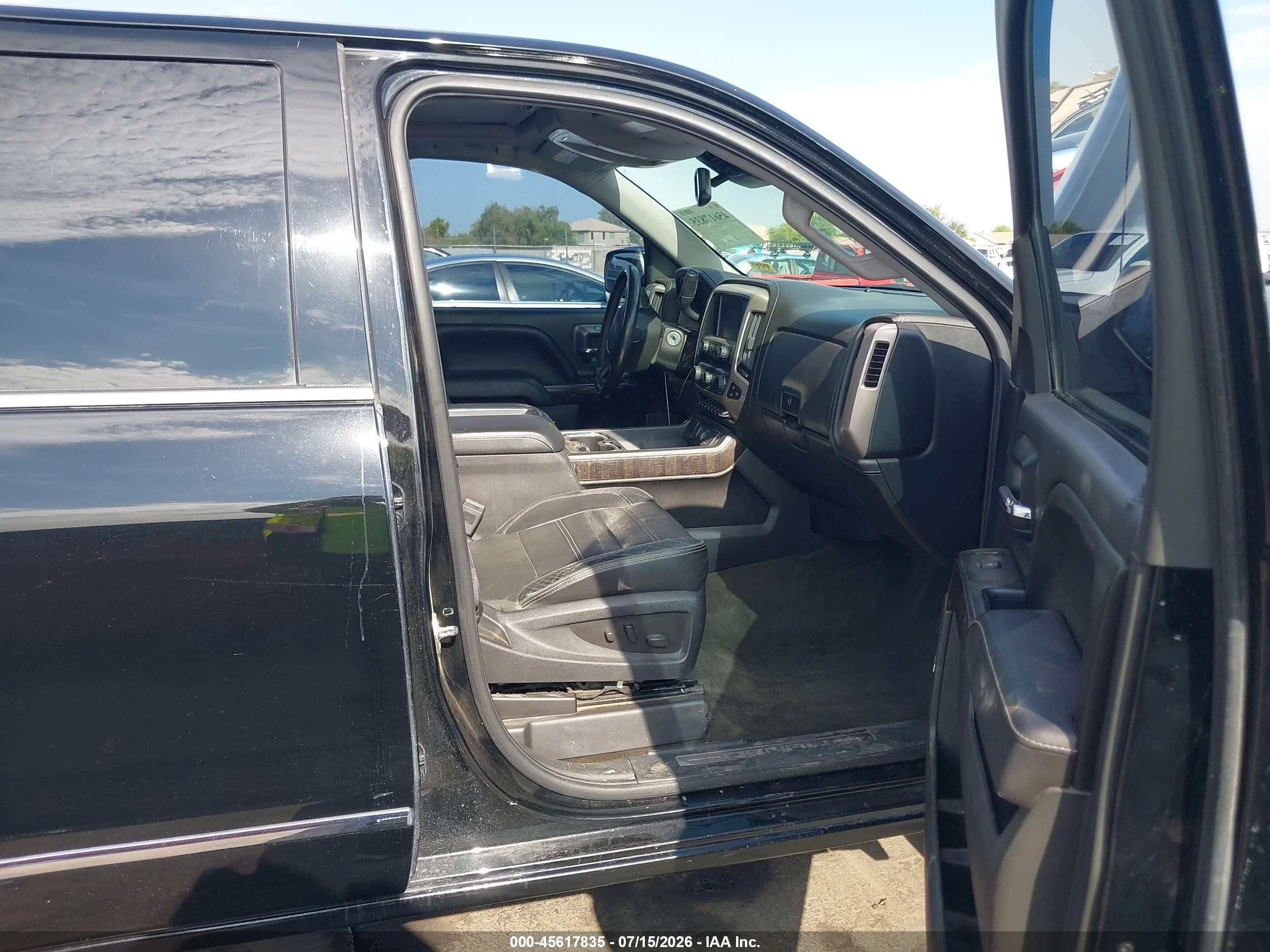 2015 Gmc Sierra 1500 Denali Black vin: 3GTU2WEJ6FG341990