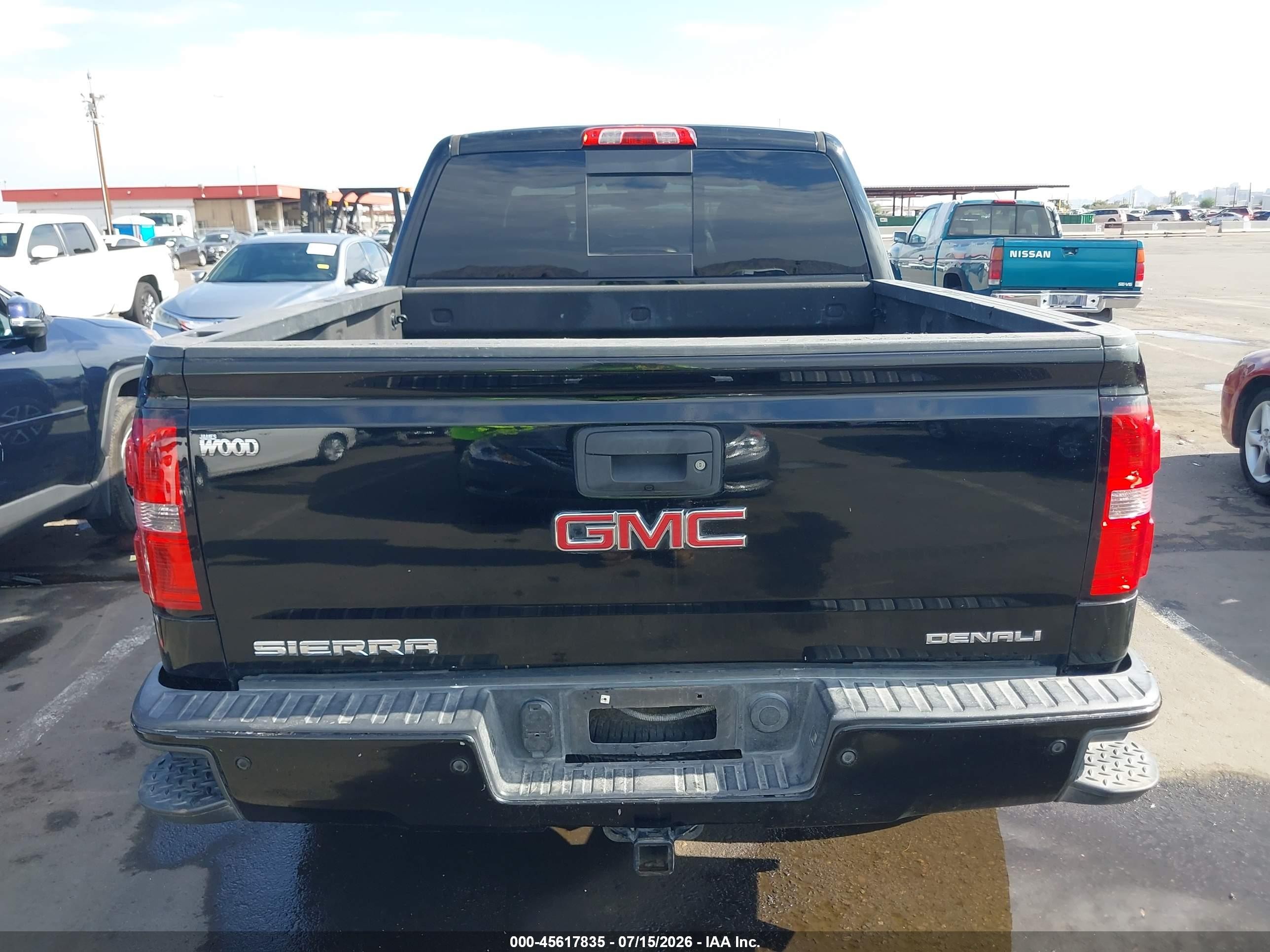 2015 Gmc Sierra 1500 Denali Black vin: 3GTU2WEJ6FG341990