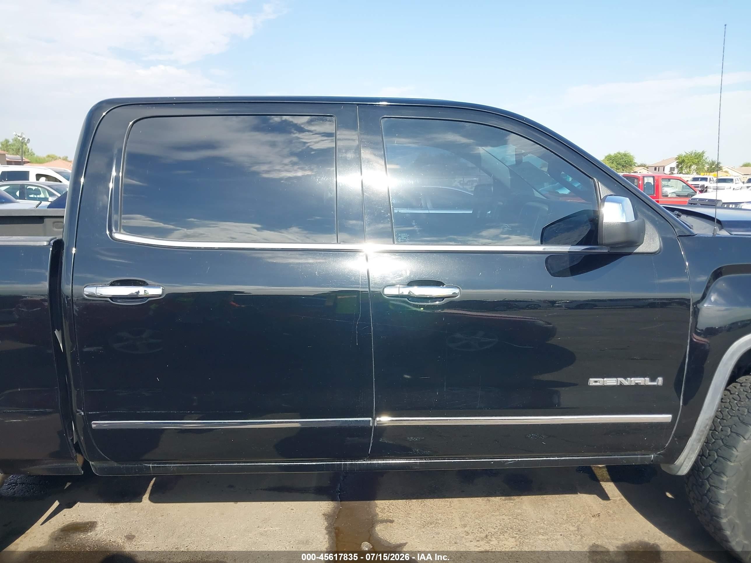 2015 Gmc Sierra 1500 Denali Black vin: 3GTU2WEJ6FG341990