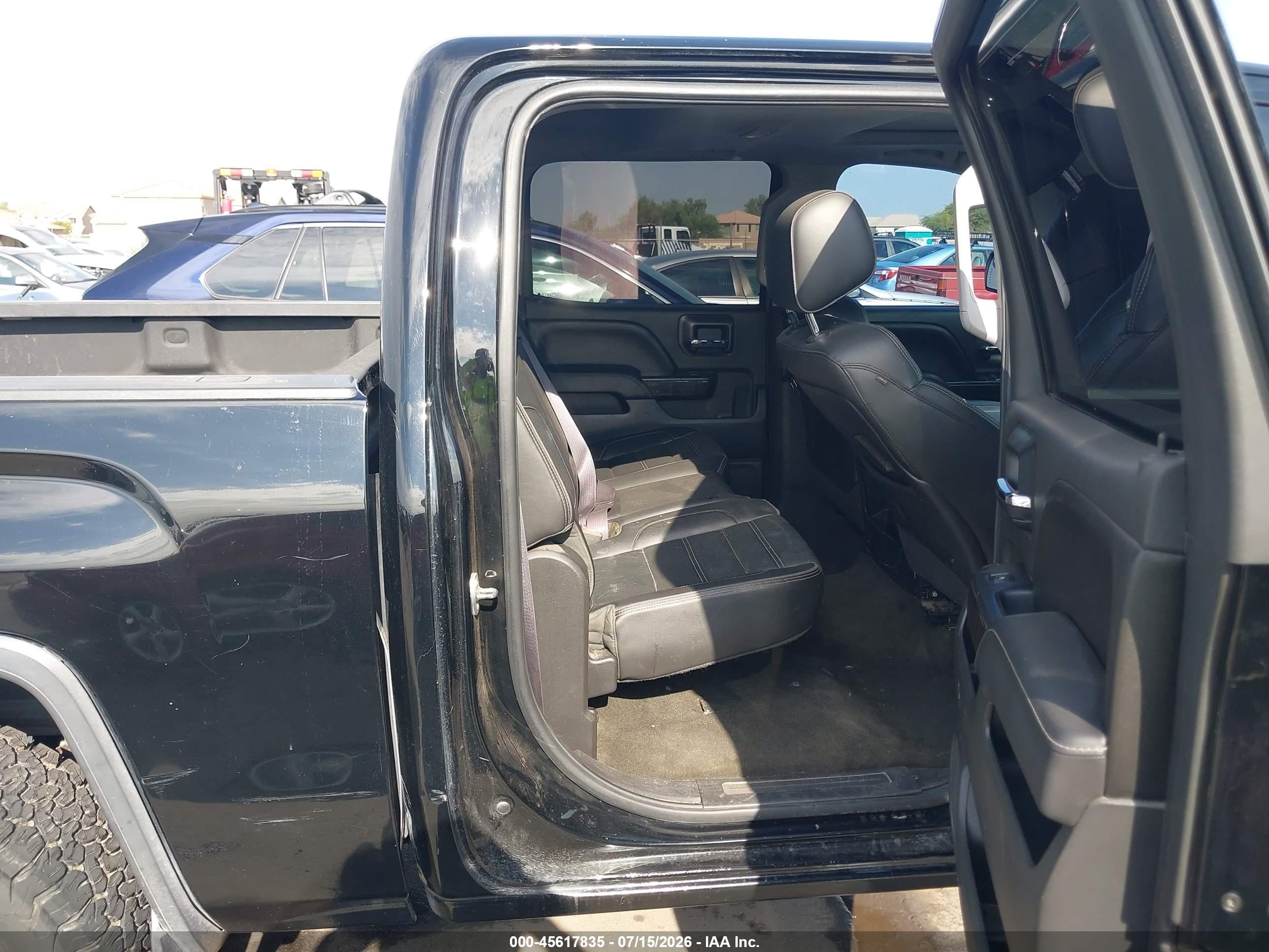 2015 Gmc Sierra 1500 Denali Black vin: 3GTU2WEJ6FG341990