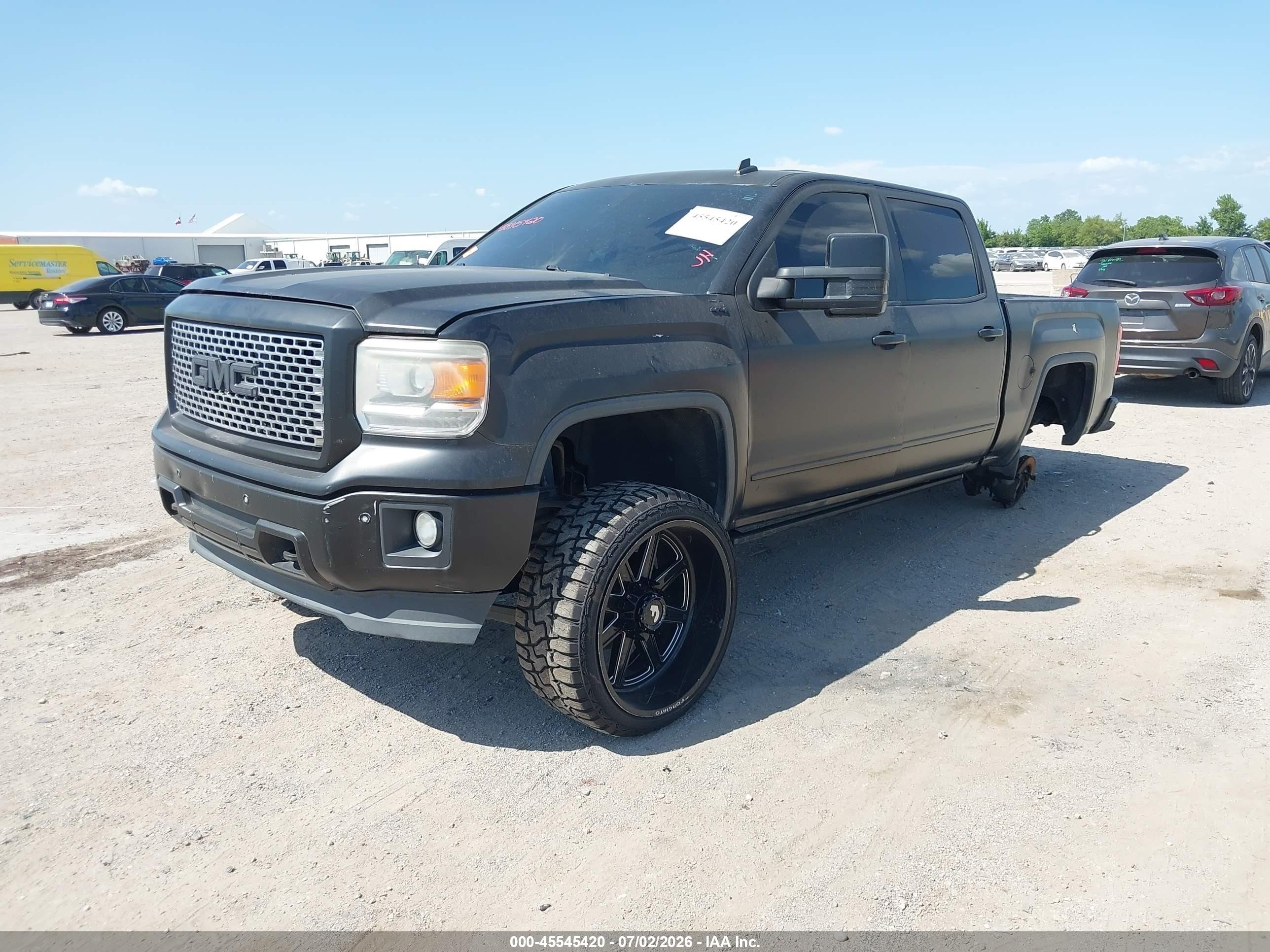 2014 Gmc Sierra 1500 Denali Black vin: 3GTU2WEJ7EG326770