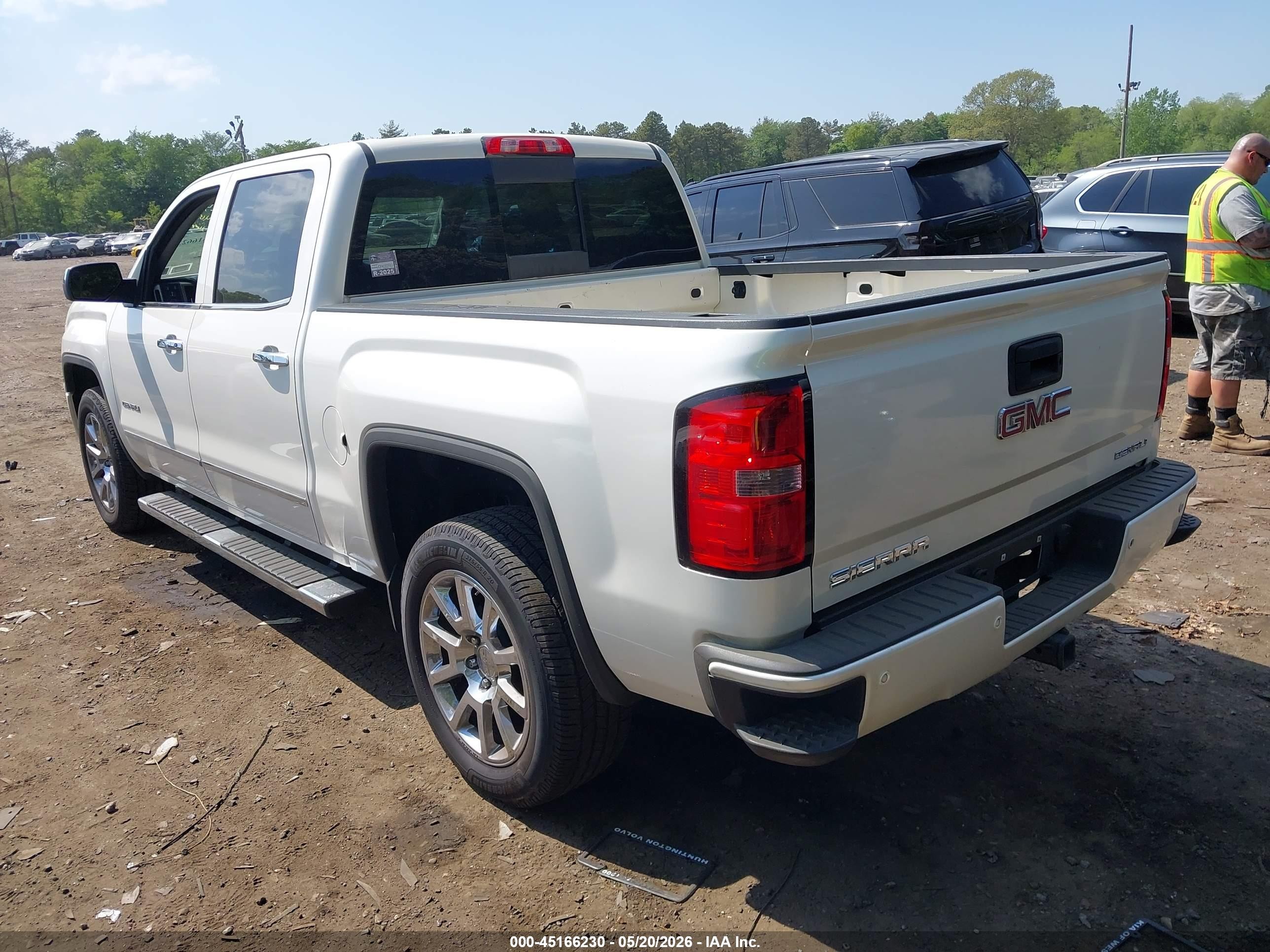 2014 Gmc Sierra 1500 Denali Cream vin: 3GTU2WEJ7EG464759