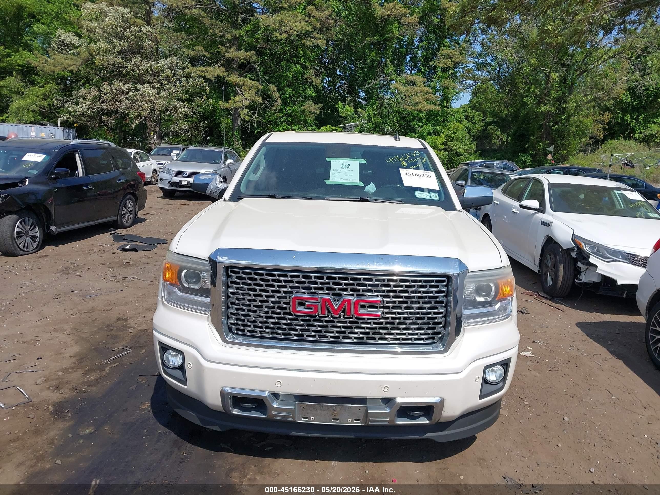 2014 Gmc Sierra 1500 Denali Cream vin: 3GTU2WEJ7EG464759