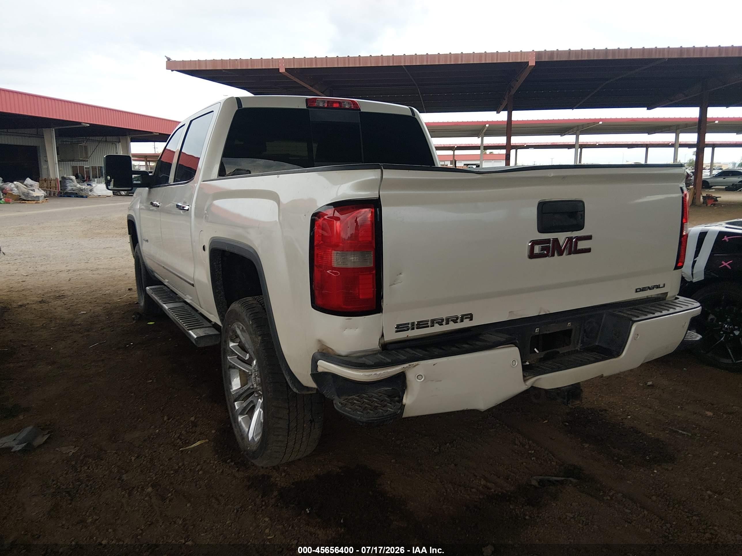 2014 Gmc Sierra 1500 Denali White vin: 3GTU2WEJ7EG517959