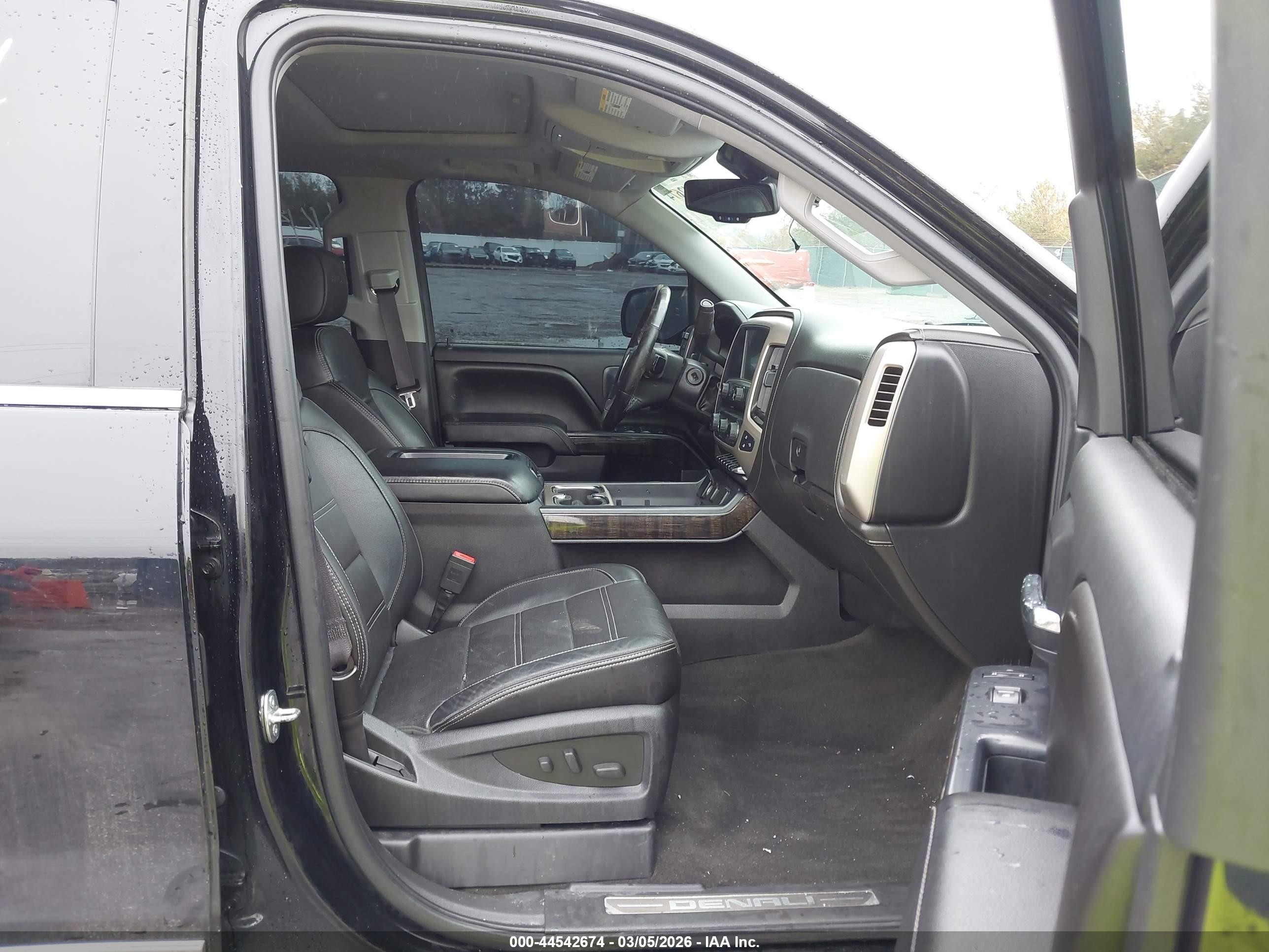 2015 Gmc Sierra 1500 Denali Black vin: 3GTU2WEJ7FG255409
