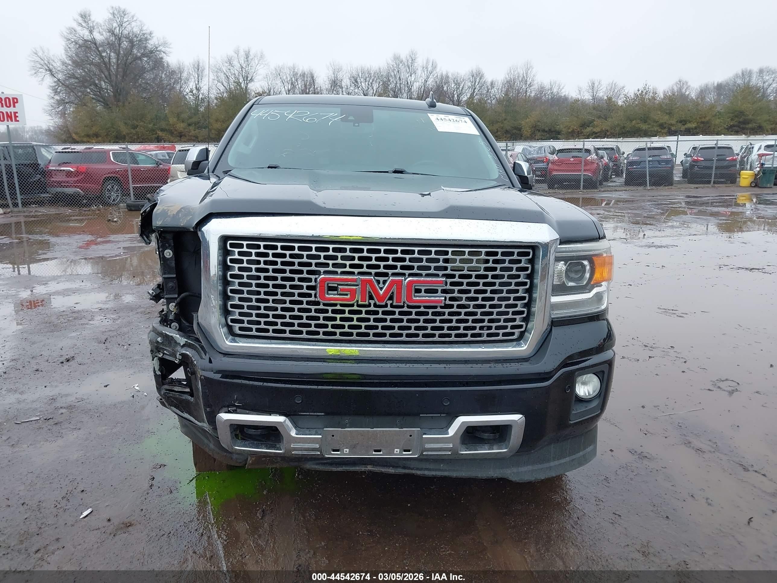 2015 Gmc Sierra 1500 Denali Black vin: 3GTU2WEJ7FG255409