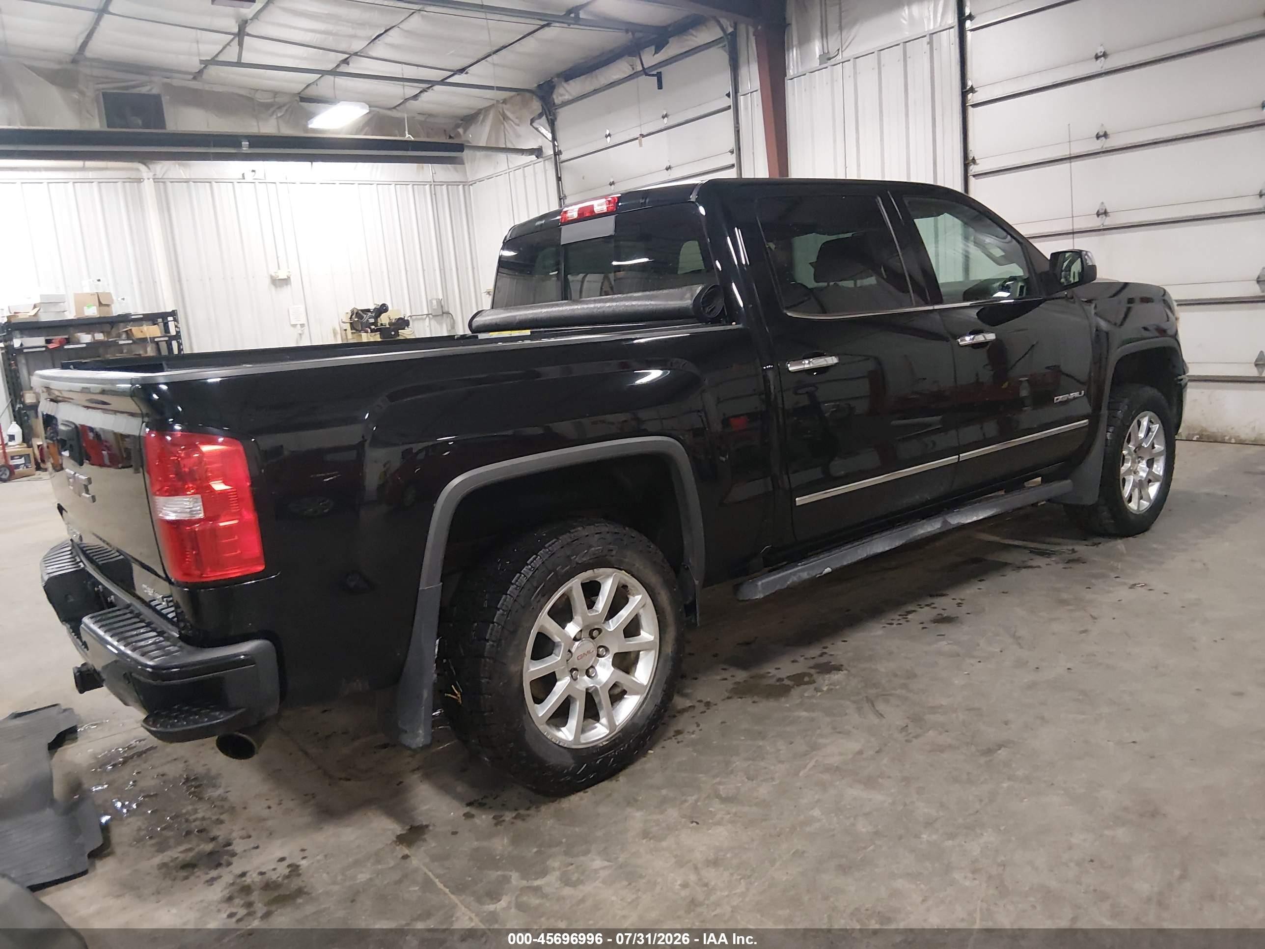 2015 Gmc Sierra 1500 Denali Black vin: 3GTU2WEJ7FG335714