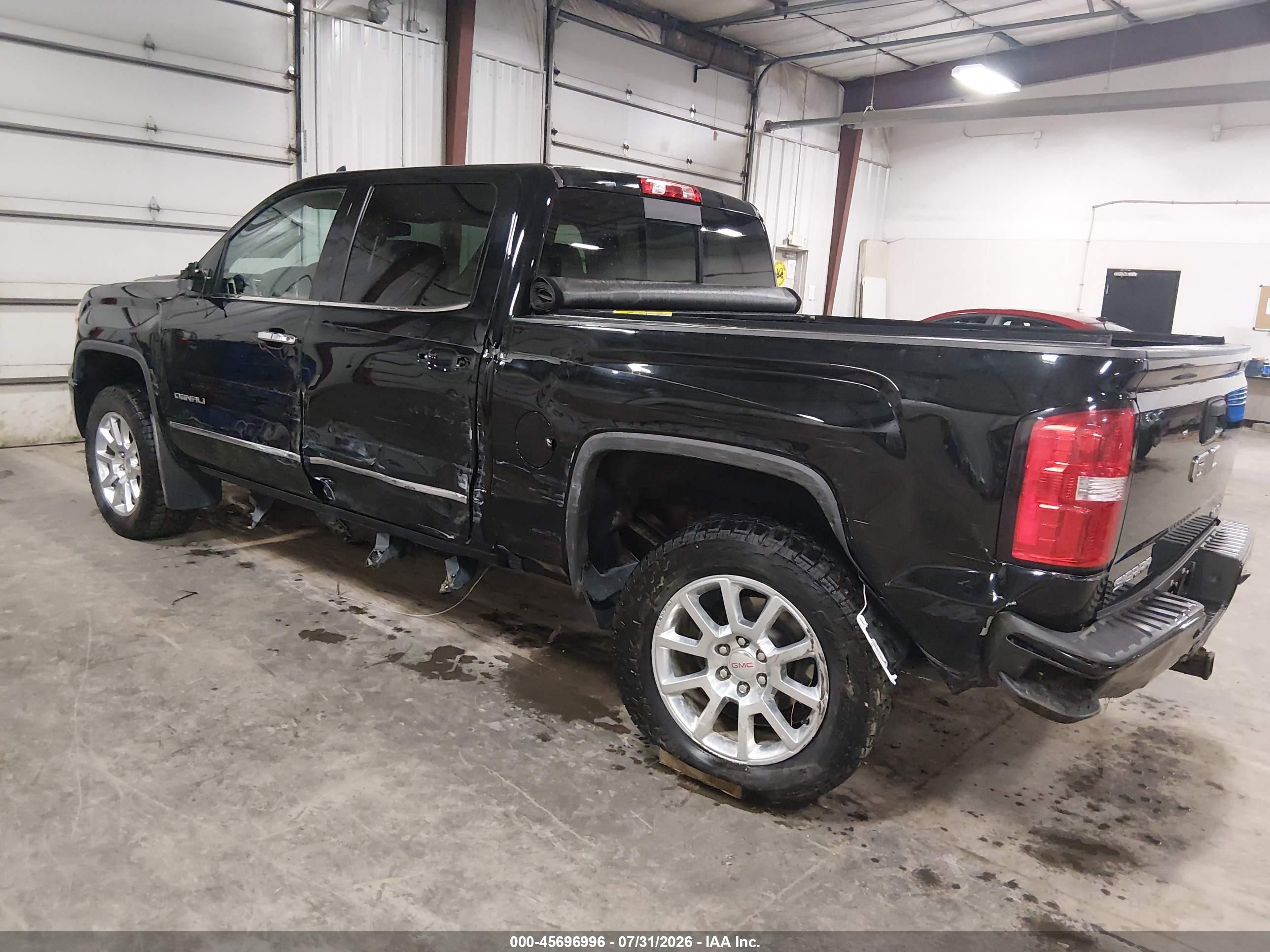 2015 Gmc Sierra 1500 Denali Black vin: 3GTU2WEJ7FG335714