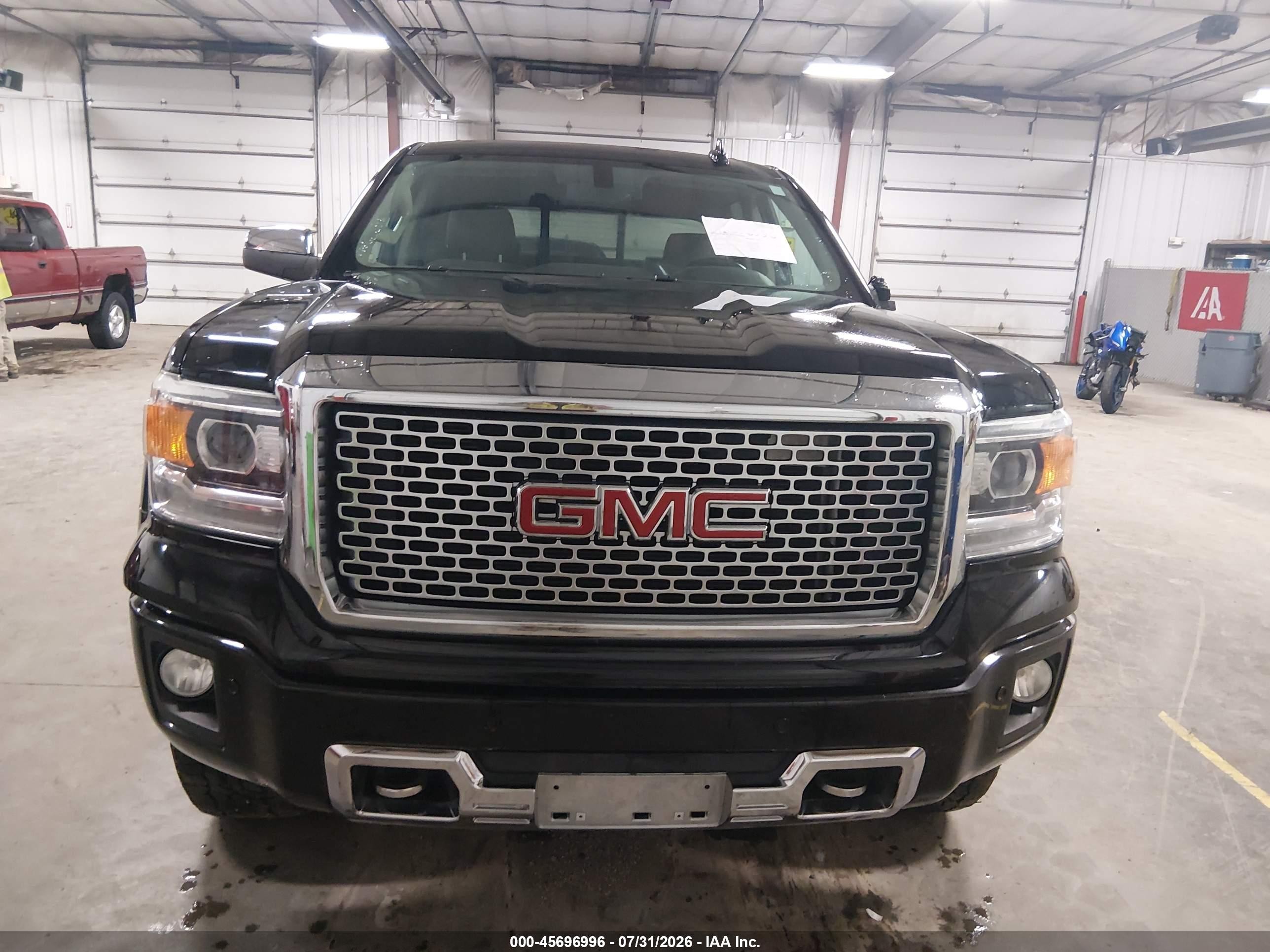 2015 Gmc Sierra 1500 Denali Black vin: 3GTU2WEJ7FG335714