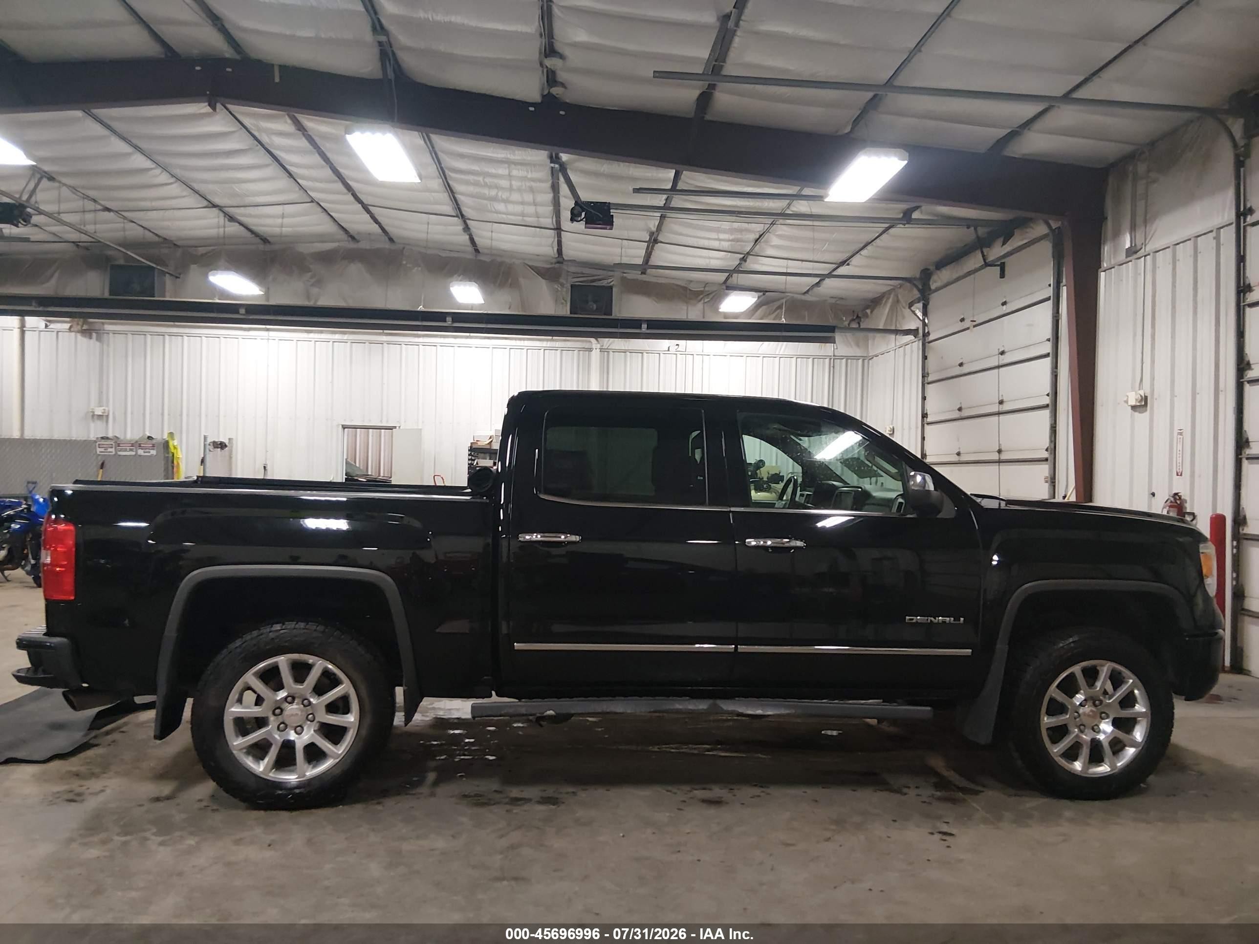 2015 Gmc Sierra 1500 Denali Black vin: 3GTU2WEJ7FG335714