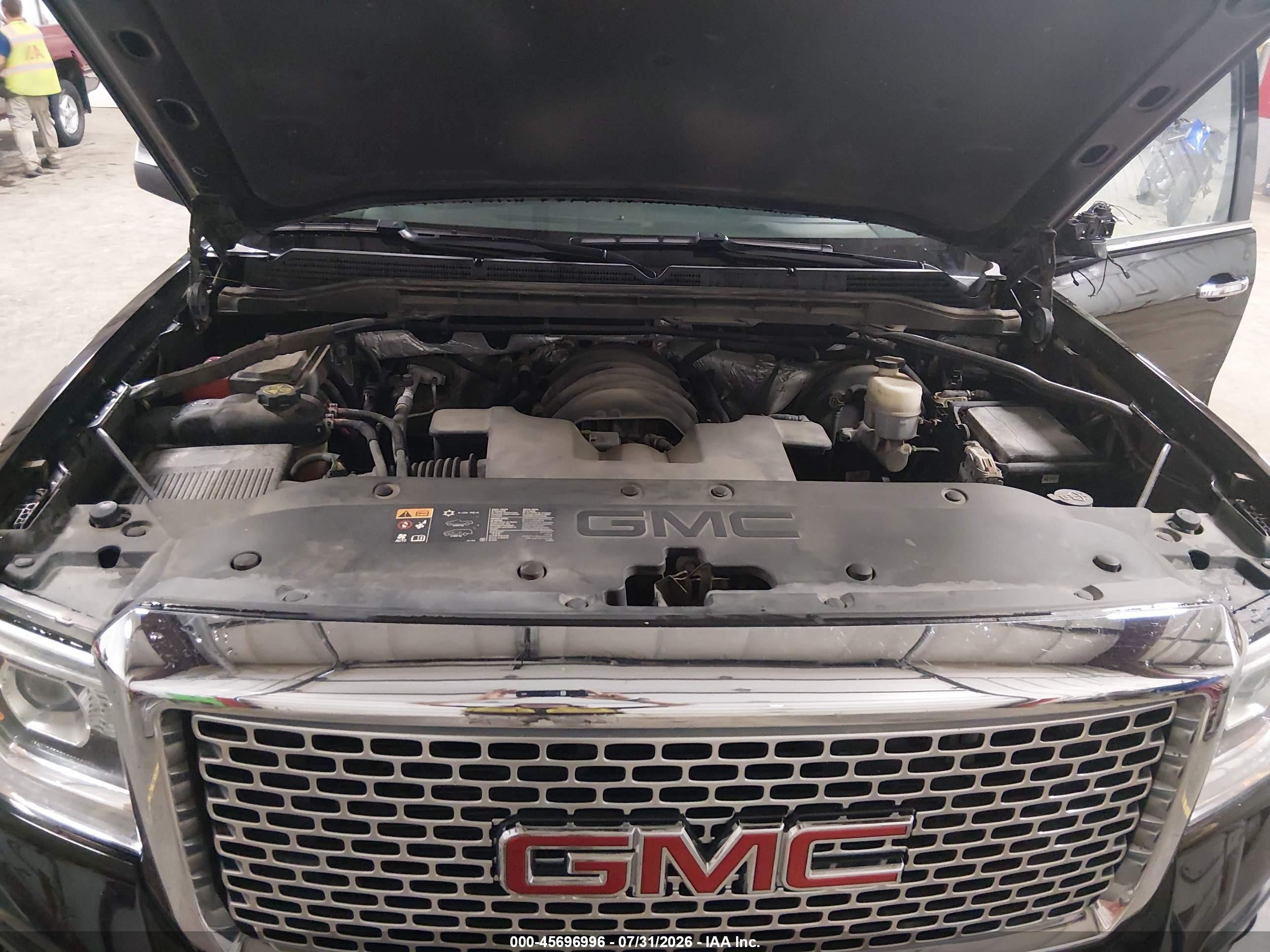 2015 Gmc Sierra 1500 Denali Black vin: 3GTU2WEJ7FG335714